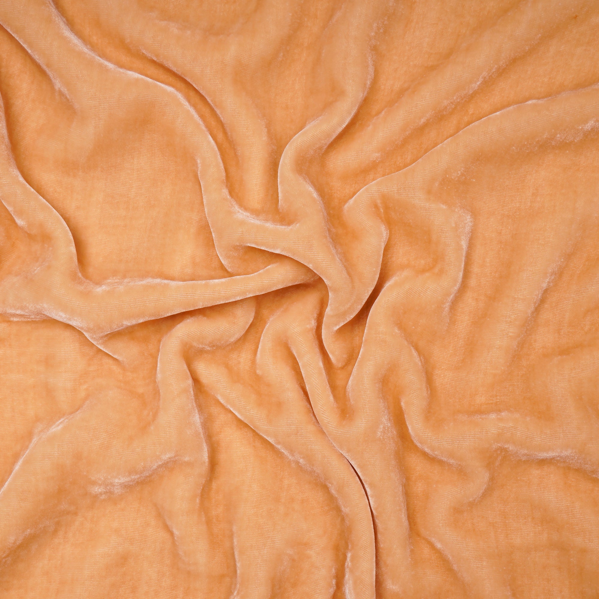Cream Imported Silk Velvet Fabric (44" Width)