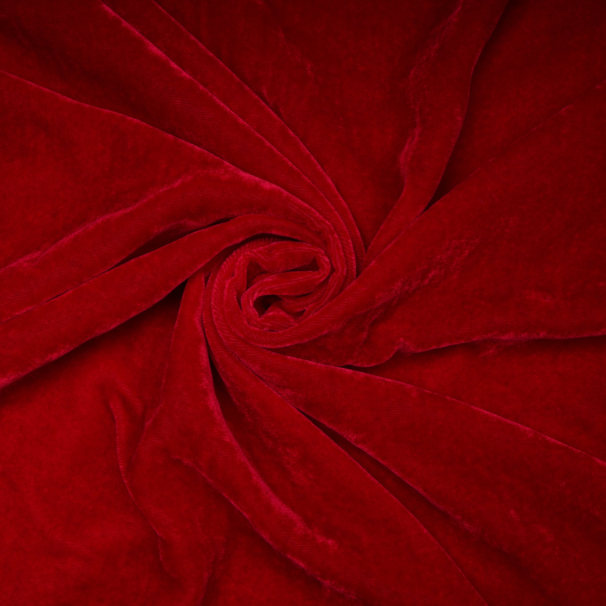 Red Blue Imported Silk Velvet Fabric (44" Width)