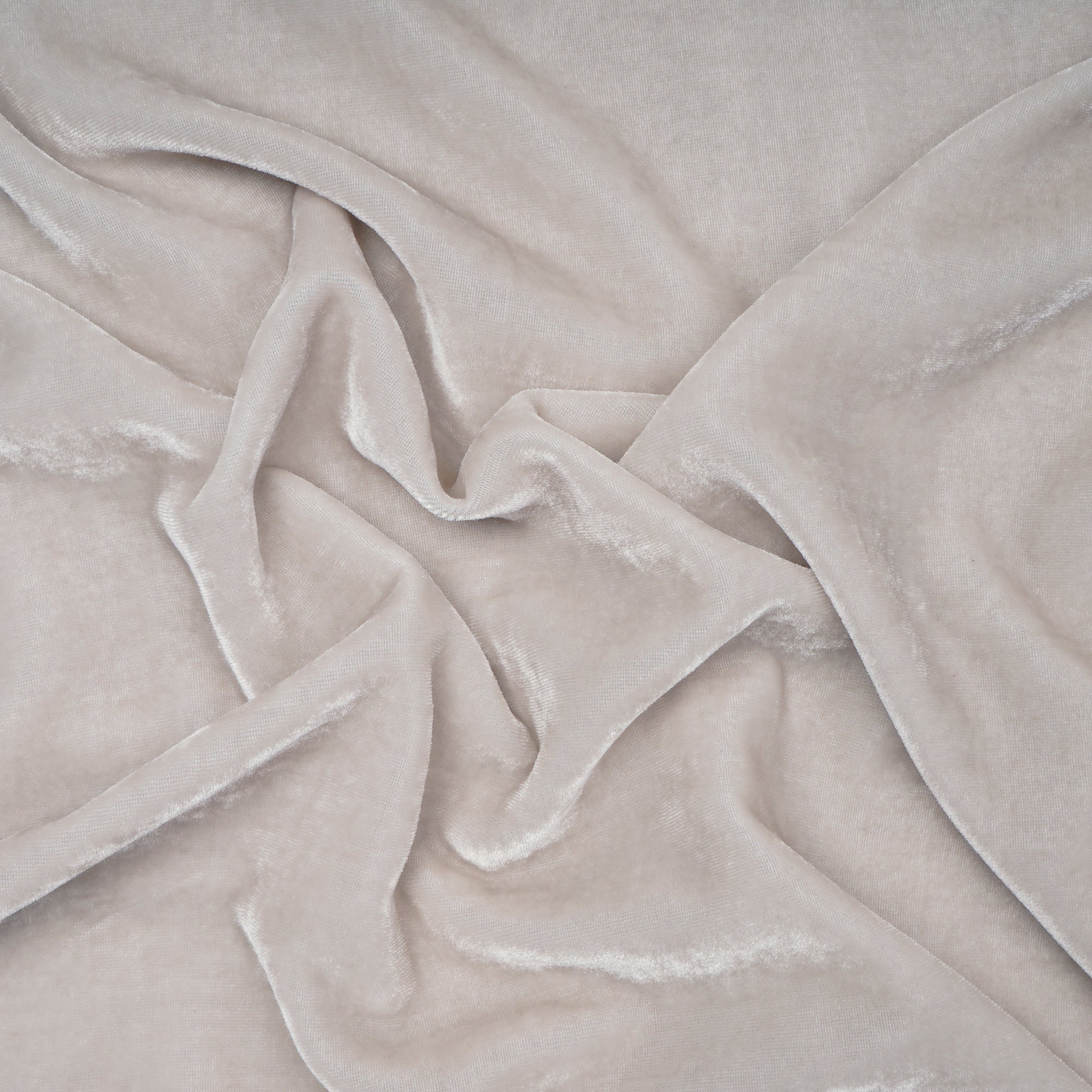 Light Grey Blue Imported Silk Velvet Fabric (44" Width)