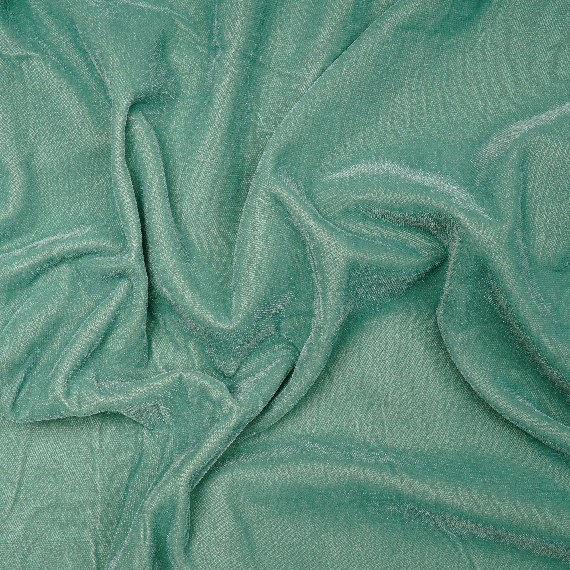 Neptune Green Imported Micro Velvet Fabric (44" Width)