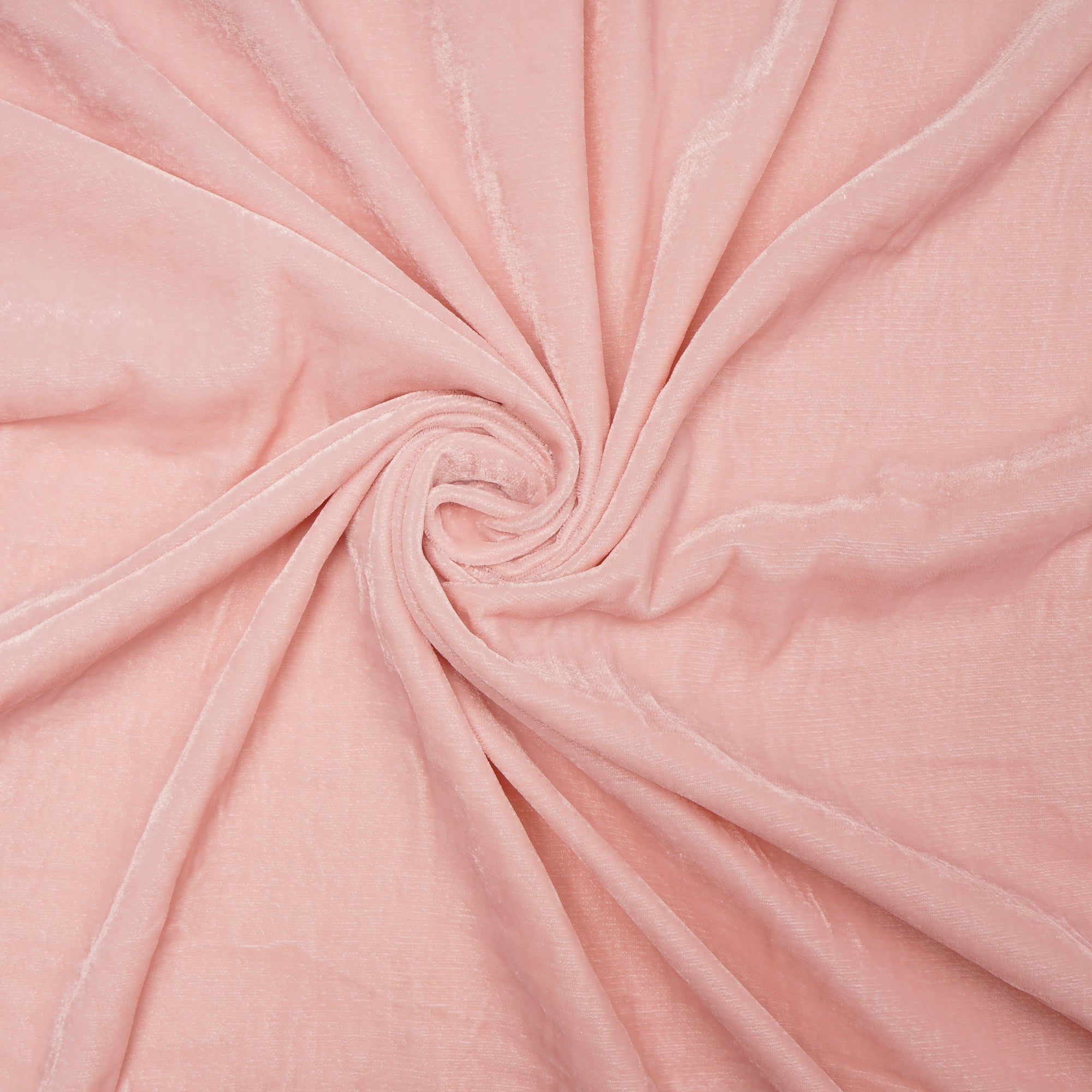 Baby Pink Imported Micro Velvet Fabric (44" Width)