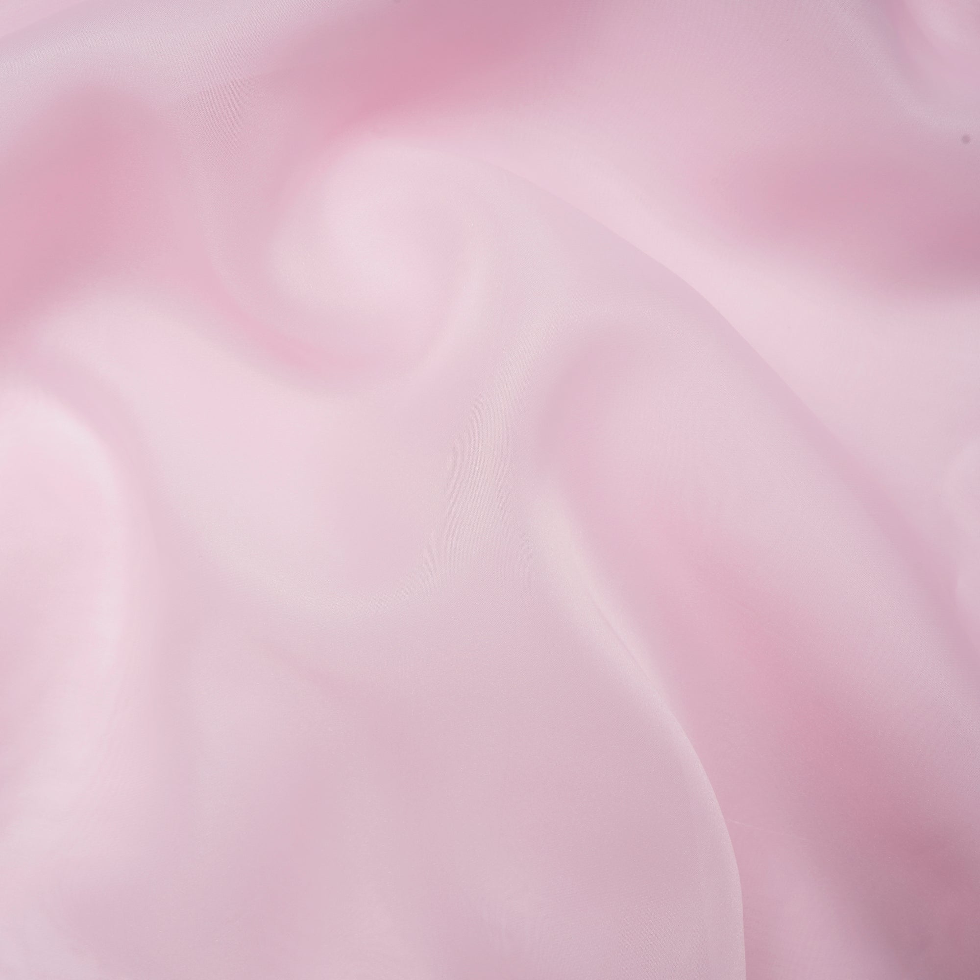 Baby Pink Imported Poly Satin Organza Fabric (60" Width)