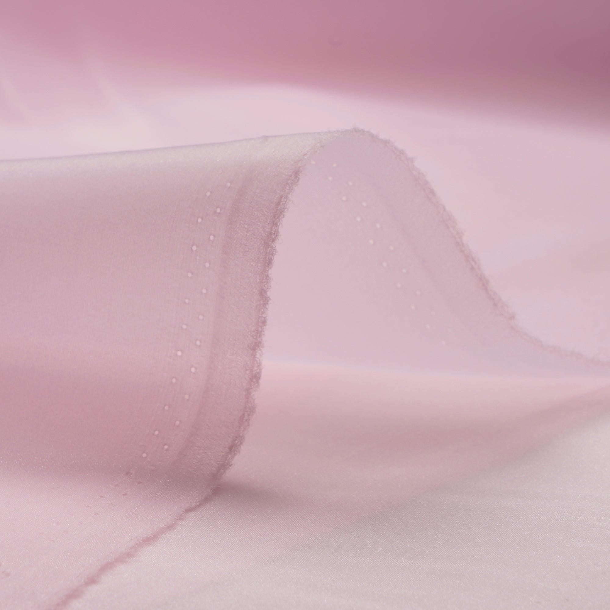 Baby Pink Imported Poly Satin Organza Fabric (60" Width)