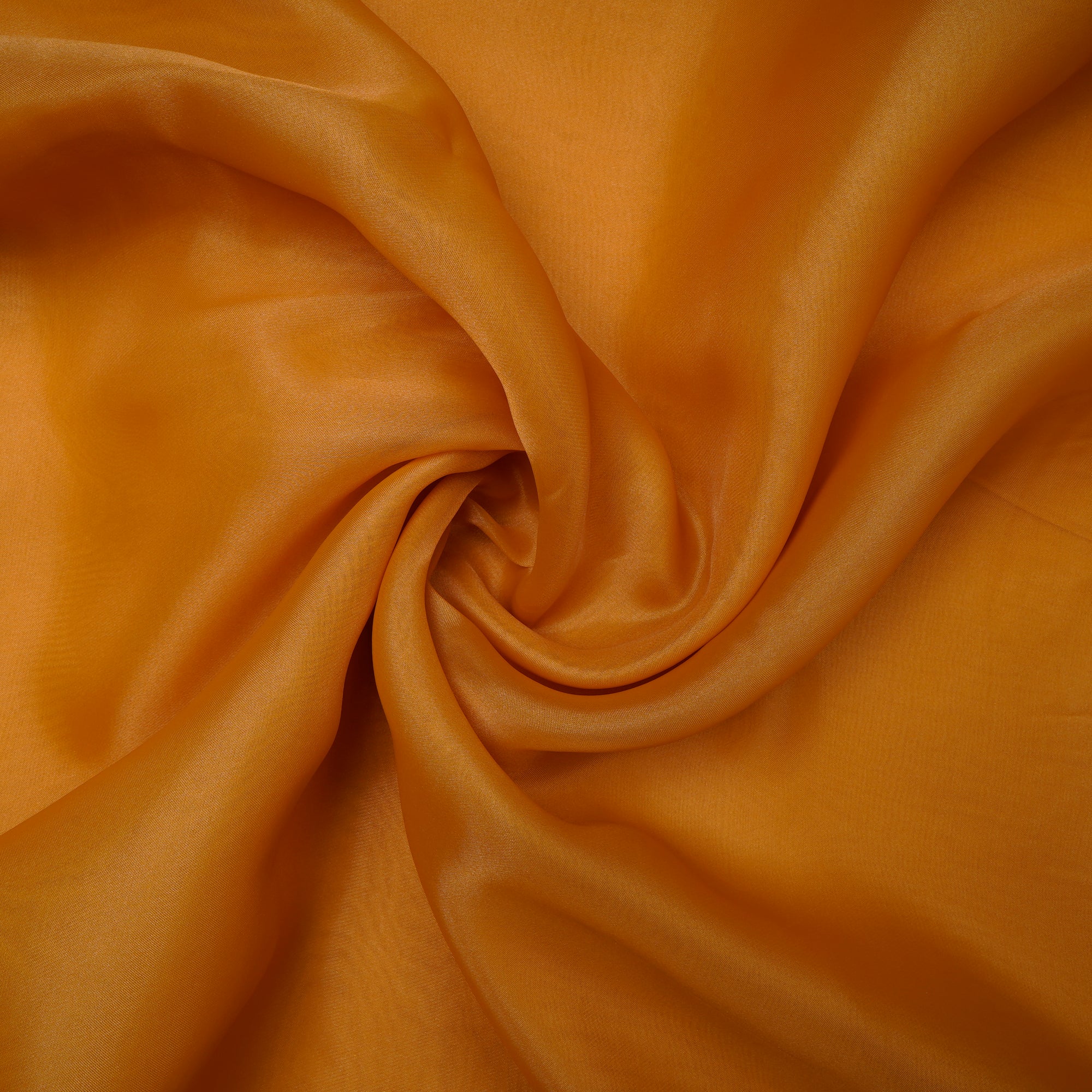 Mineral Yellow Imported Poly Satin Organza Fabric (44" Width)