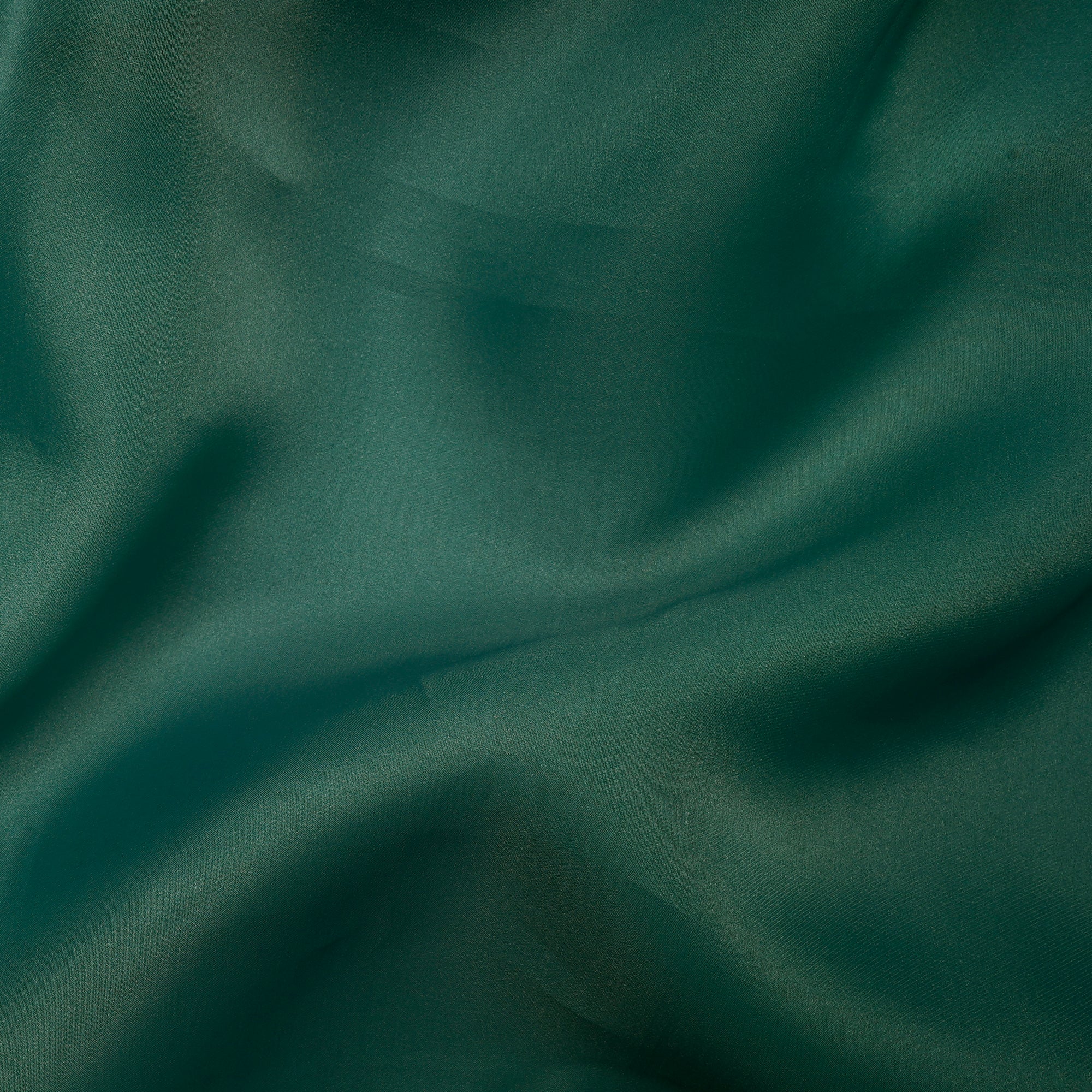 Green Imported Poly Satin Organza Fabric (60" Width)