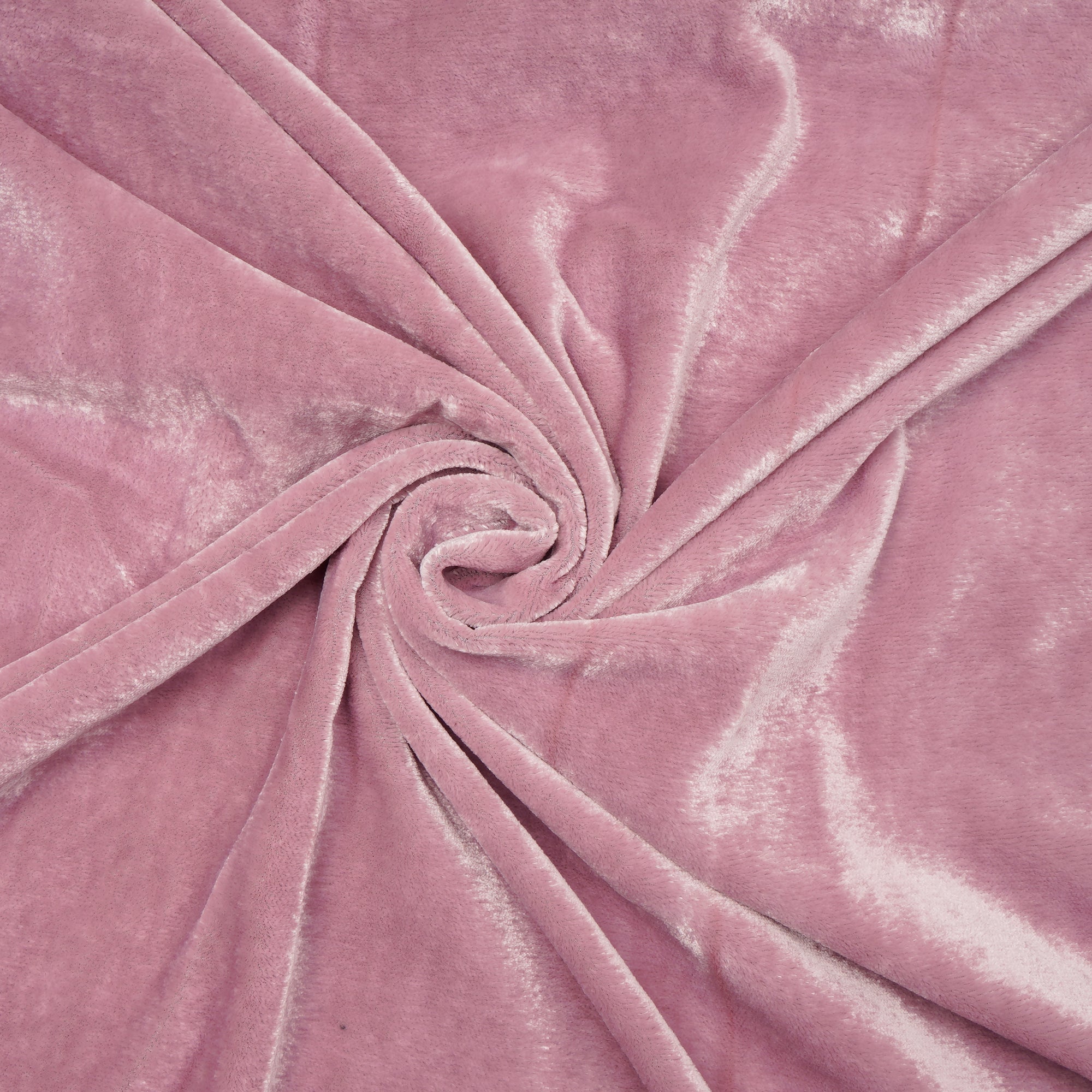Baby Pink Imported Viscose Velvet Fabric (44" Width)