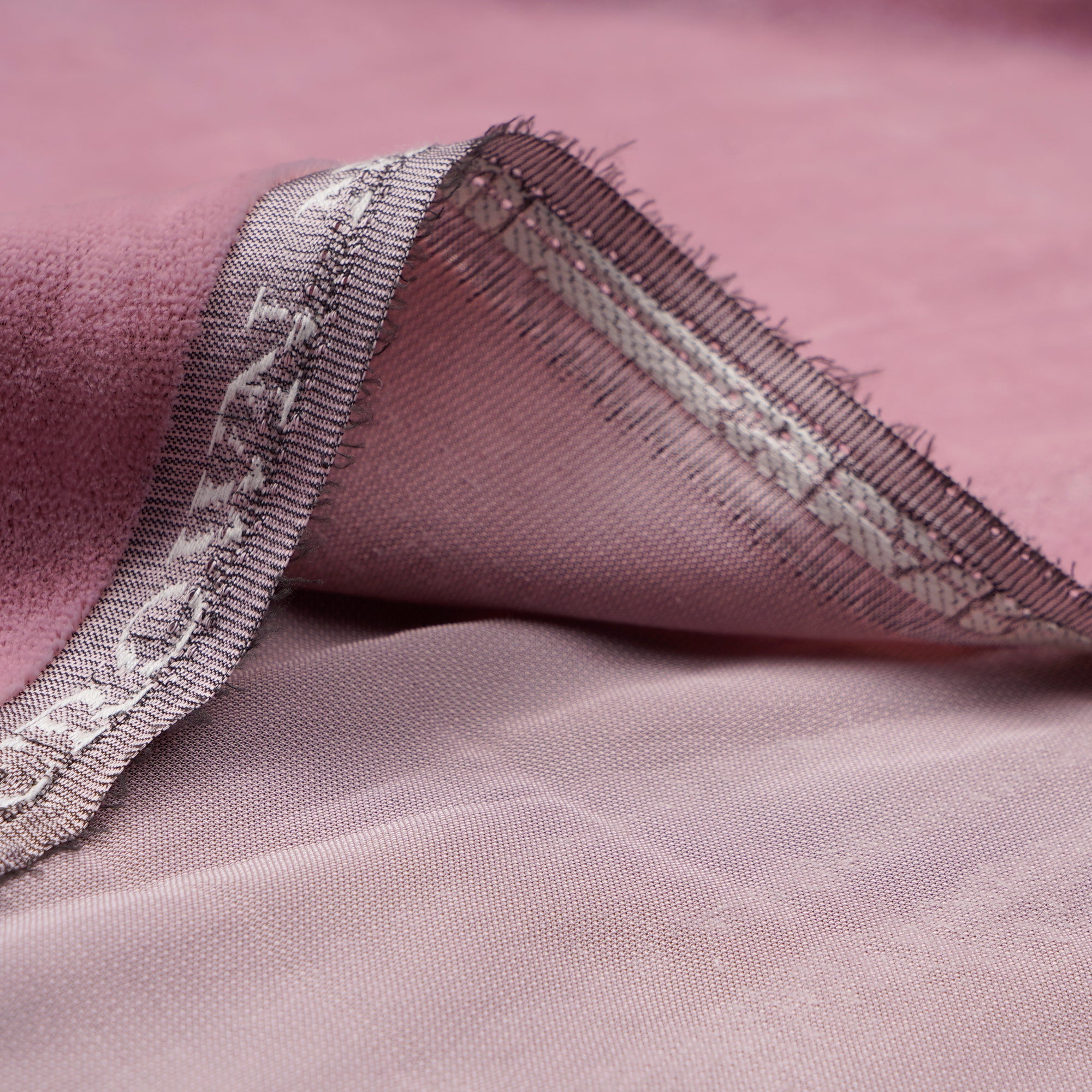 Baby Pink Imported Viscose Velvet Fabric (44" Width)