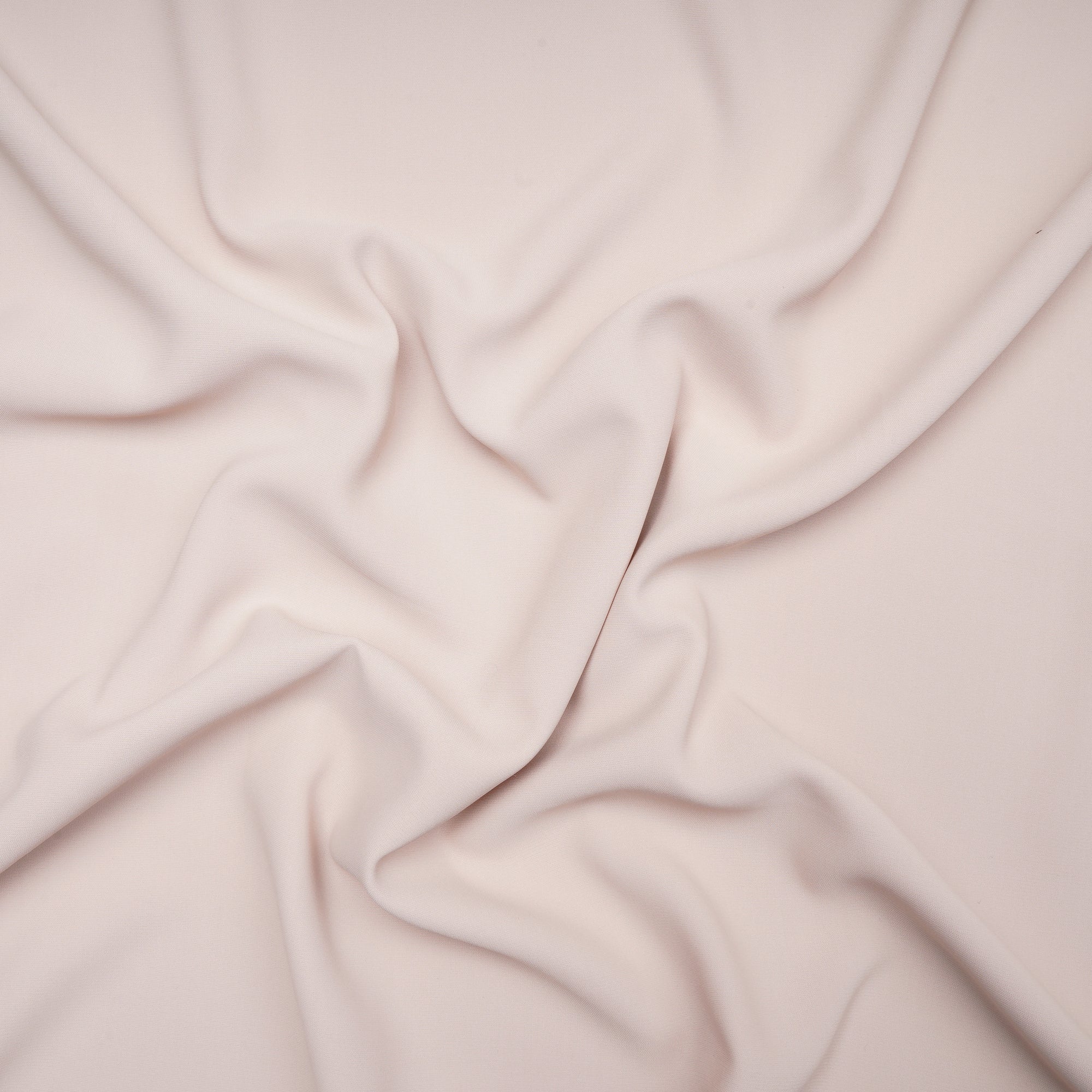 Cream Solid Dyed Imported Angela Crepe Fabric (60" Width)