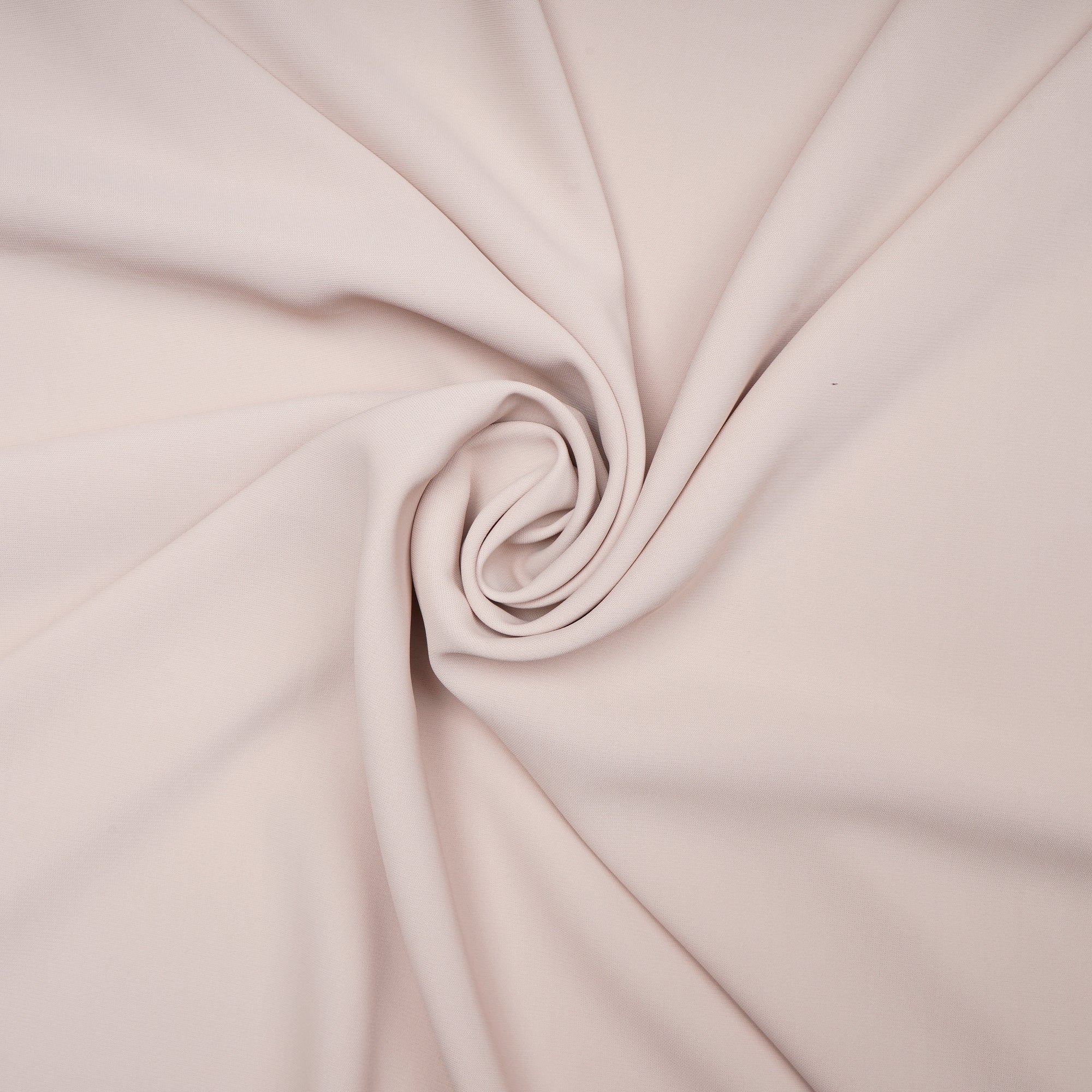 Cream Solid Dyed Imported Angela Crepe Fabric (60" Width)