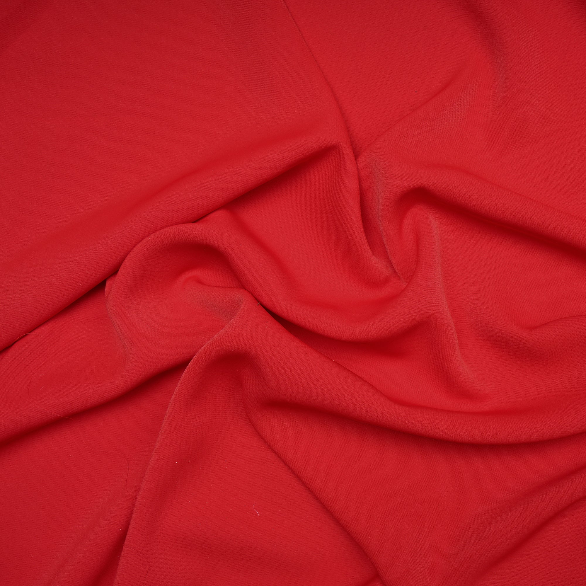 Blood Red Solid Dyed Imported Angela Crepe Fabric (60" Width)
