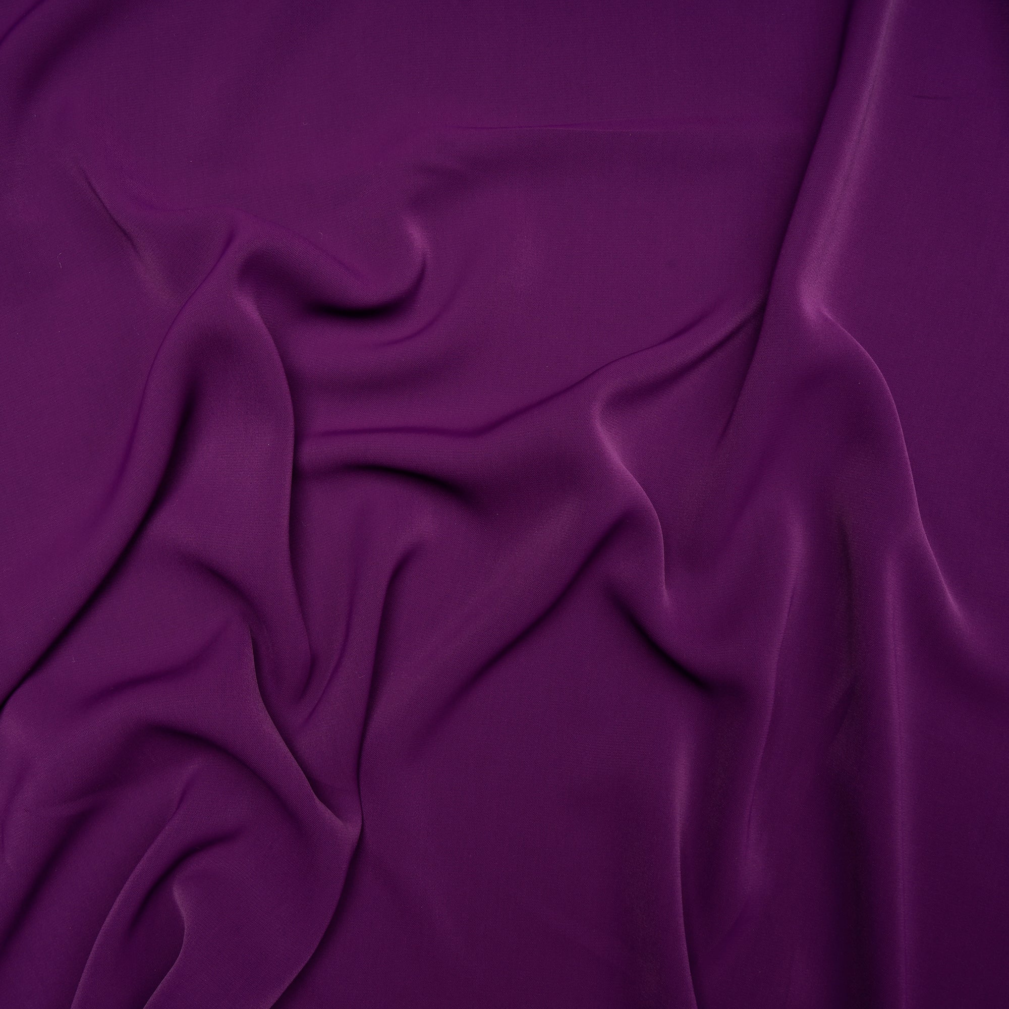 Purple Passion Solid Dyed Imported Angela Crepe Fabric (60" Width)
