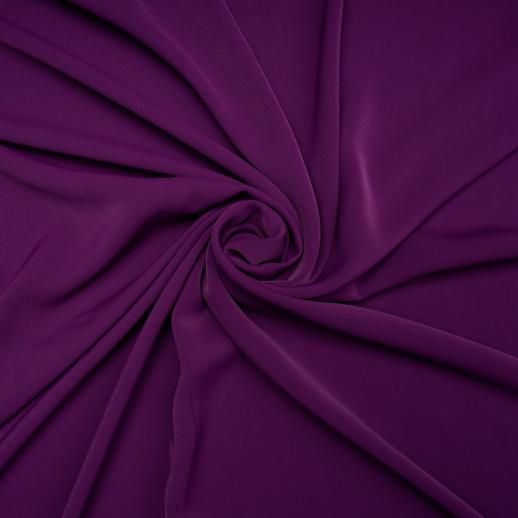 Purple Passion Solid Dyed Imported Angela Crepe Fabric (60" Width)