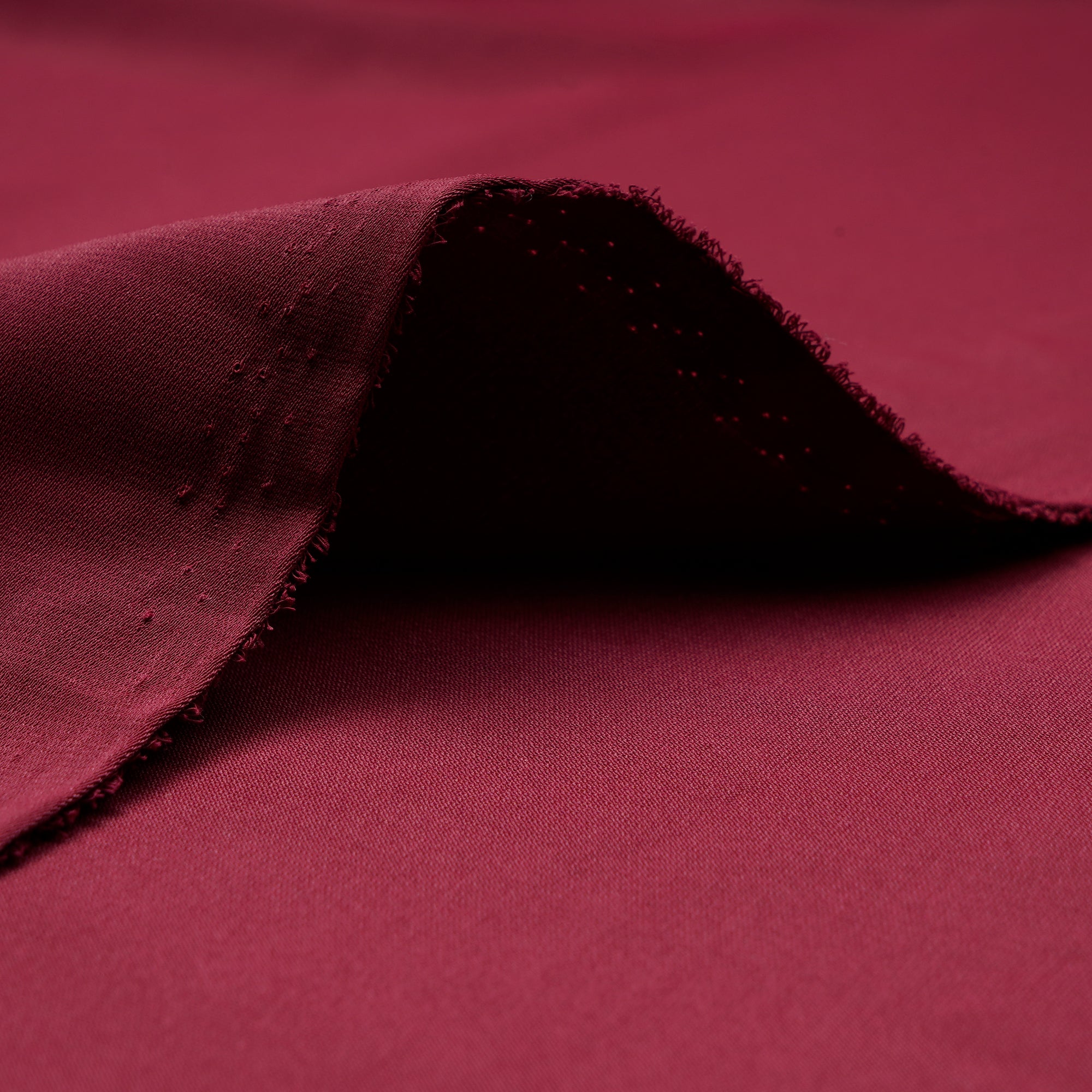 Maroon Solid Dyed Imported Angela Crepe Fabric (60" Width)