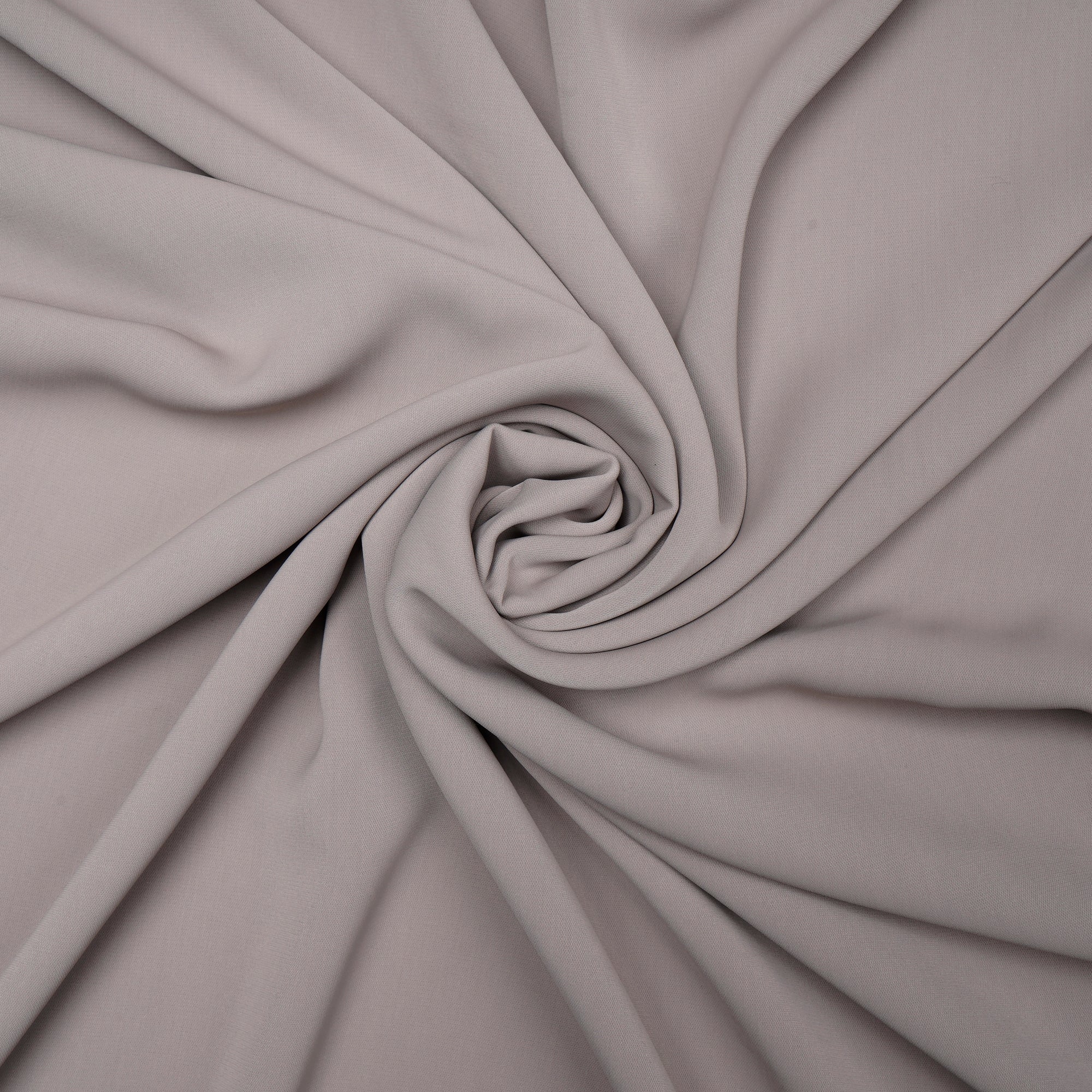 Grey Solid Dyed Imported Angela Crepe Fabric (60" Width)