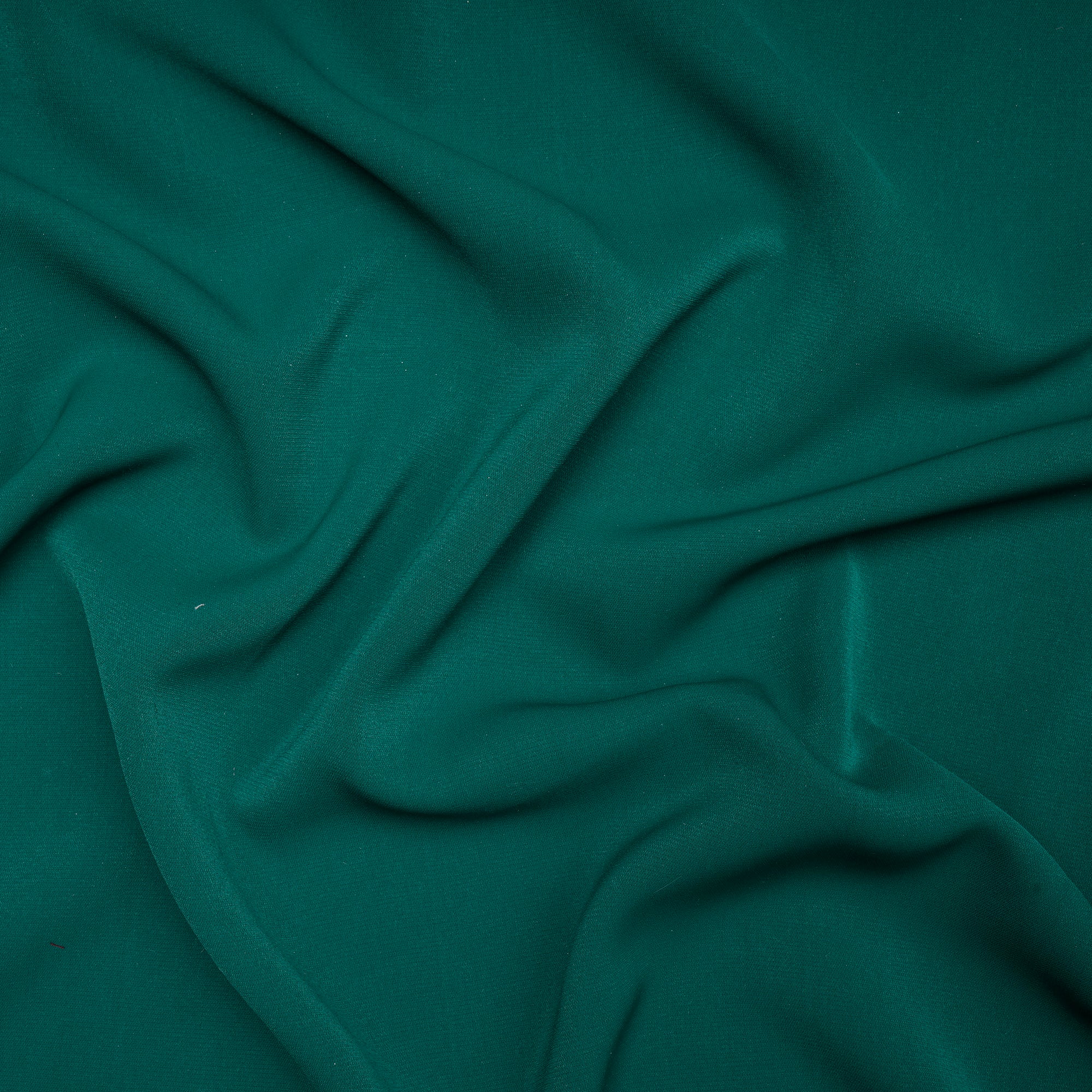 Verdant Green Solid Dyed Imported Angela Crepe Fabric (60" Width)