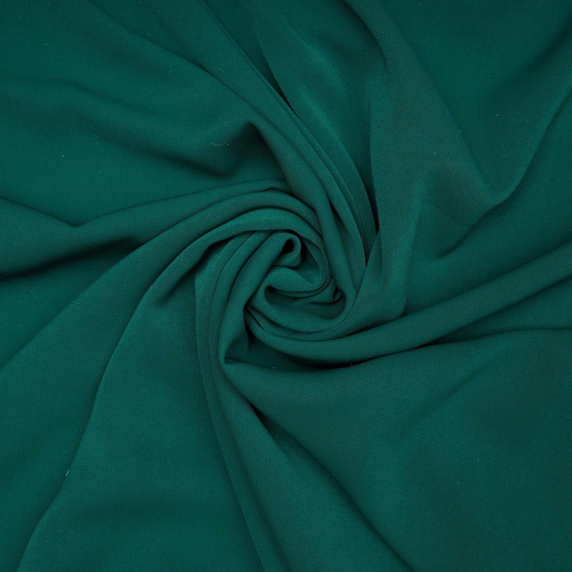Verdant Green Solid Dyed Imported Angela Crepe Fabric (60" Width)