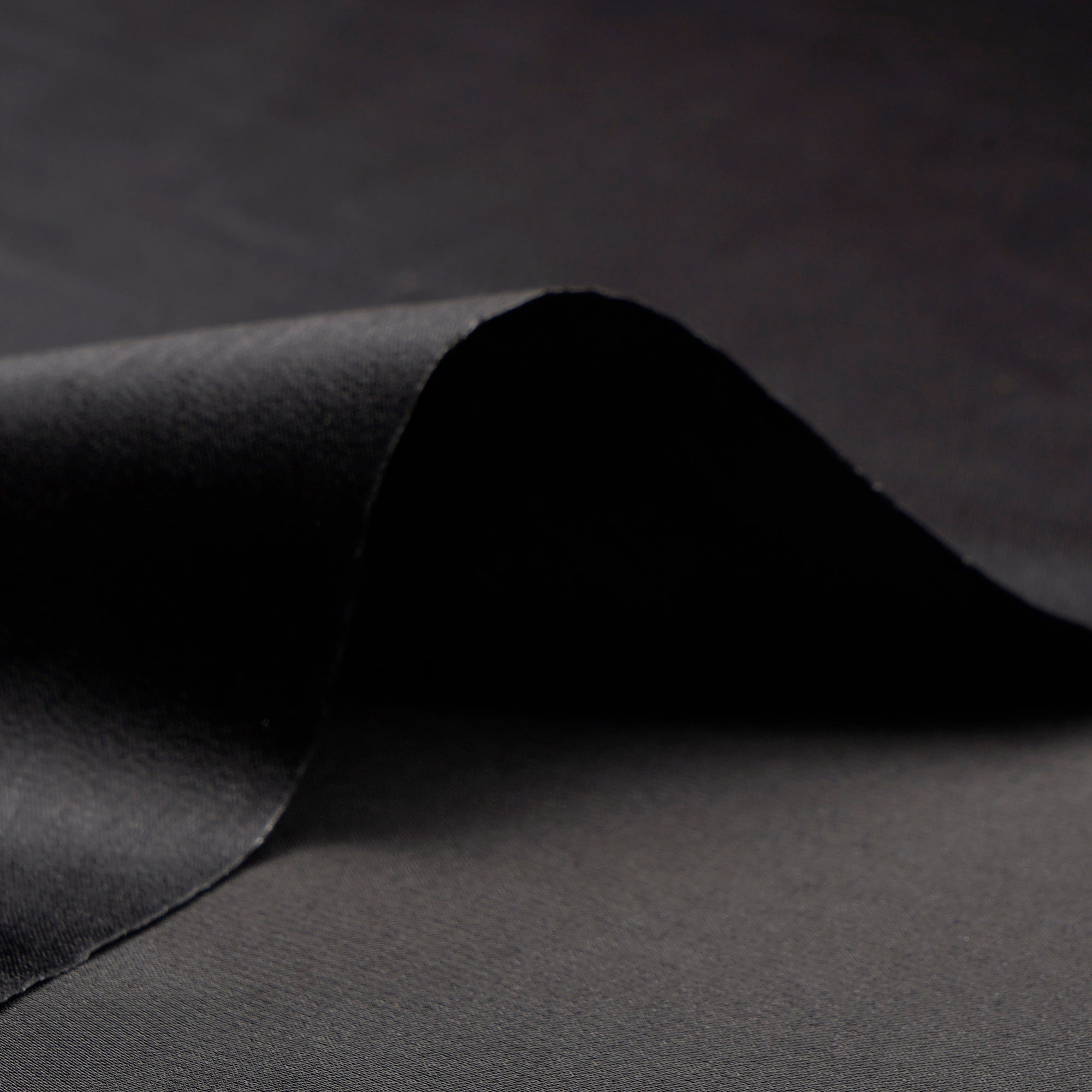 Black Solid Dyed Imported Milano Satin Fabric (60" Width)