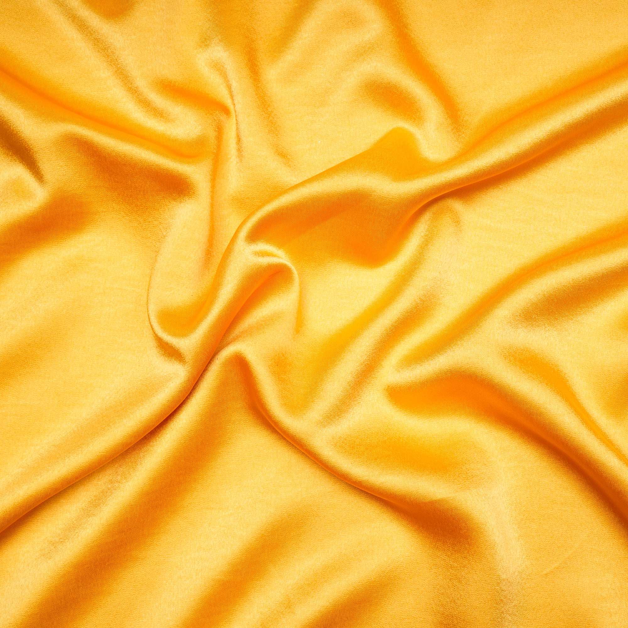 Yellow Solid Dyed Imported Milano Satin Fabric (60" Width)
