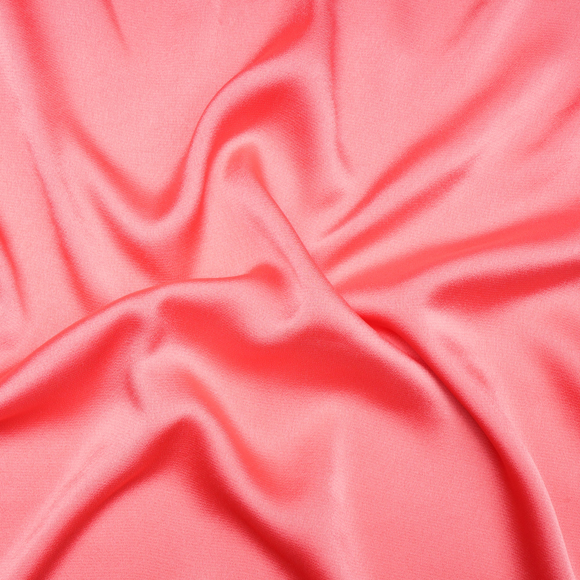 Shell Pink Solid Dyed Imported Nirvana Satin Fabric (60" Width)