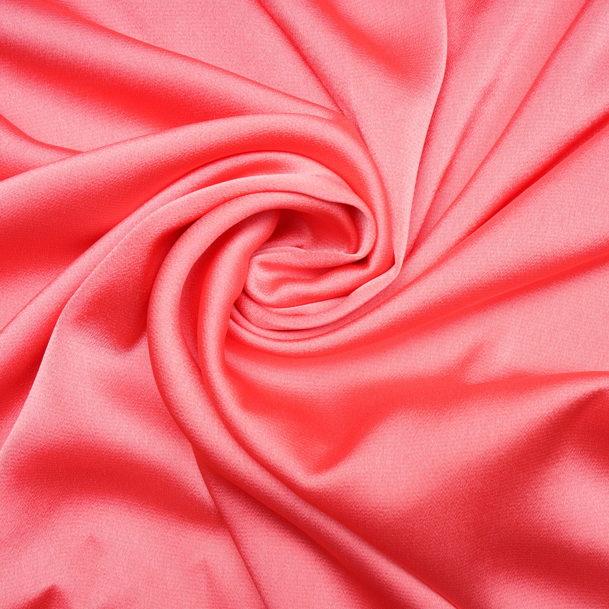 Shell Pink Solid Dyed Imported Nirvana Satin Fabric (60" Width)