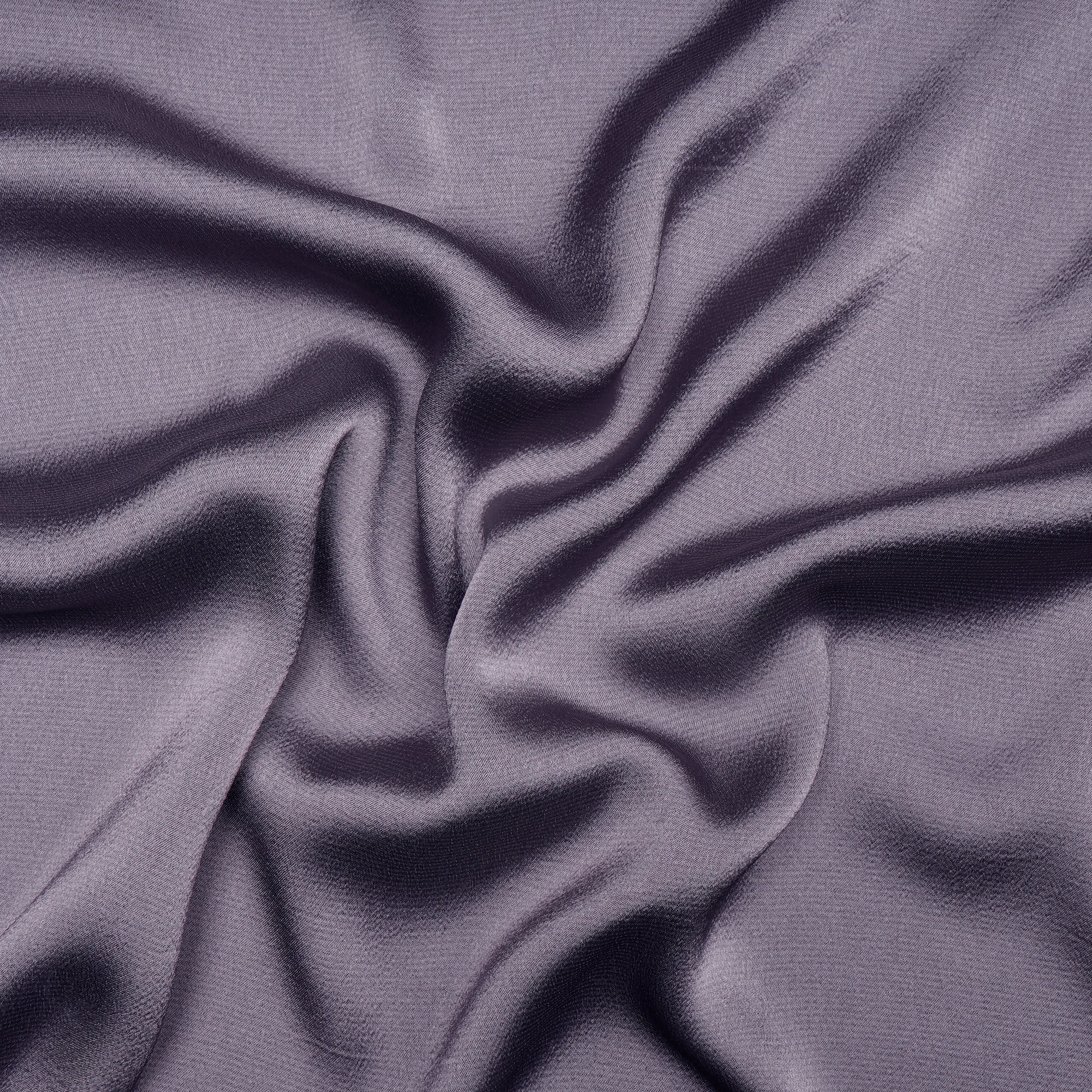 Grey Solid Dyed Imported Nirvana Satin Fabric (60" Width)