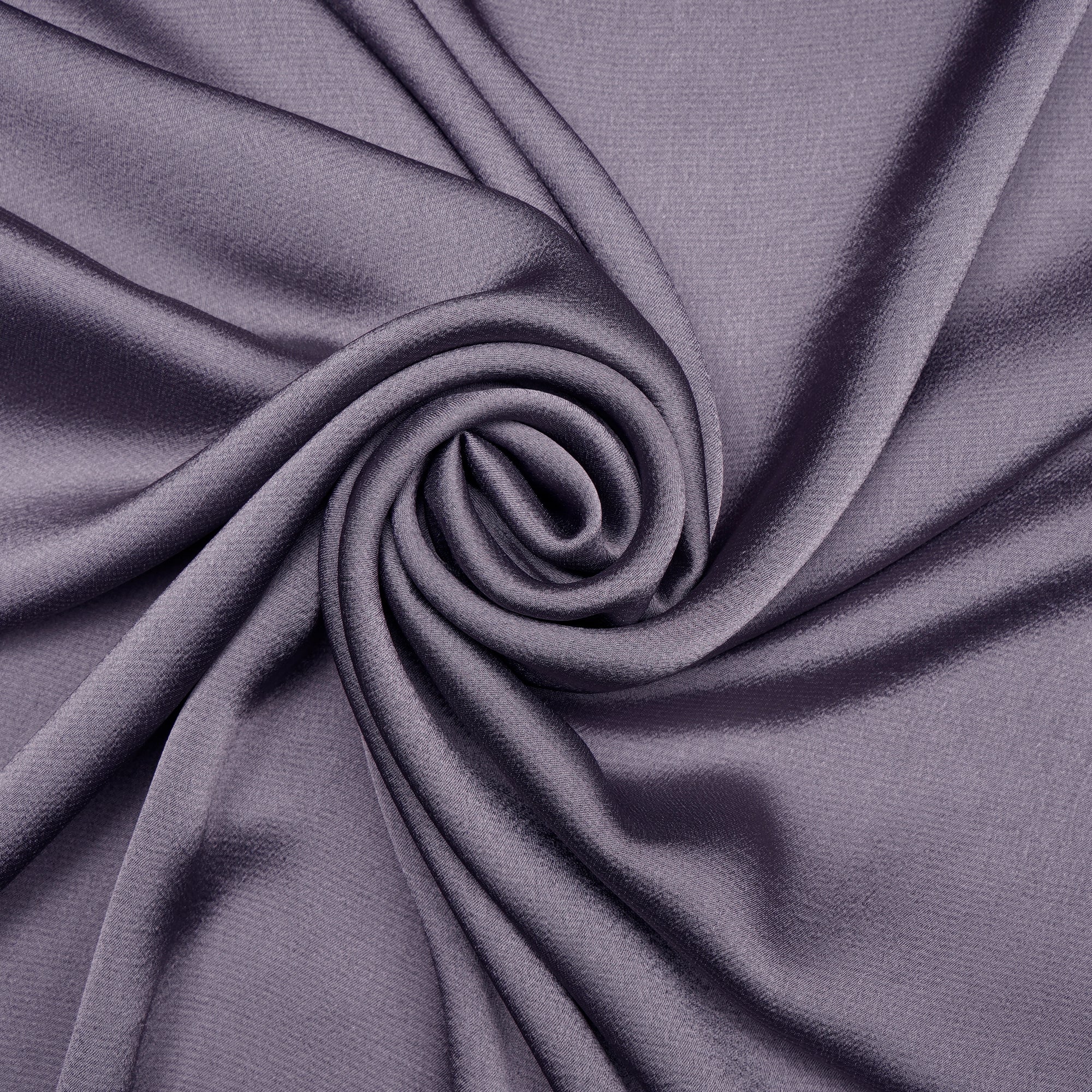 Grey Solid Dyed Imported Nirvana Satin Fabric (60" Width)
