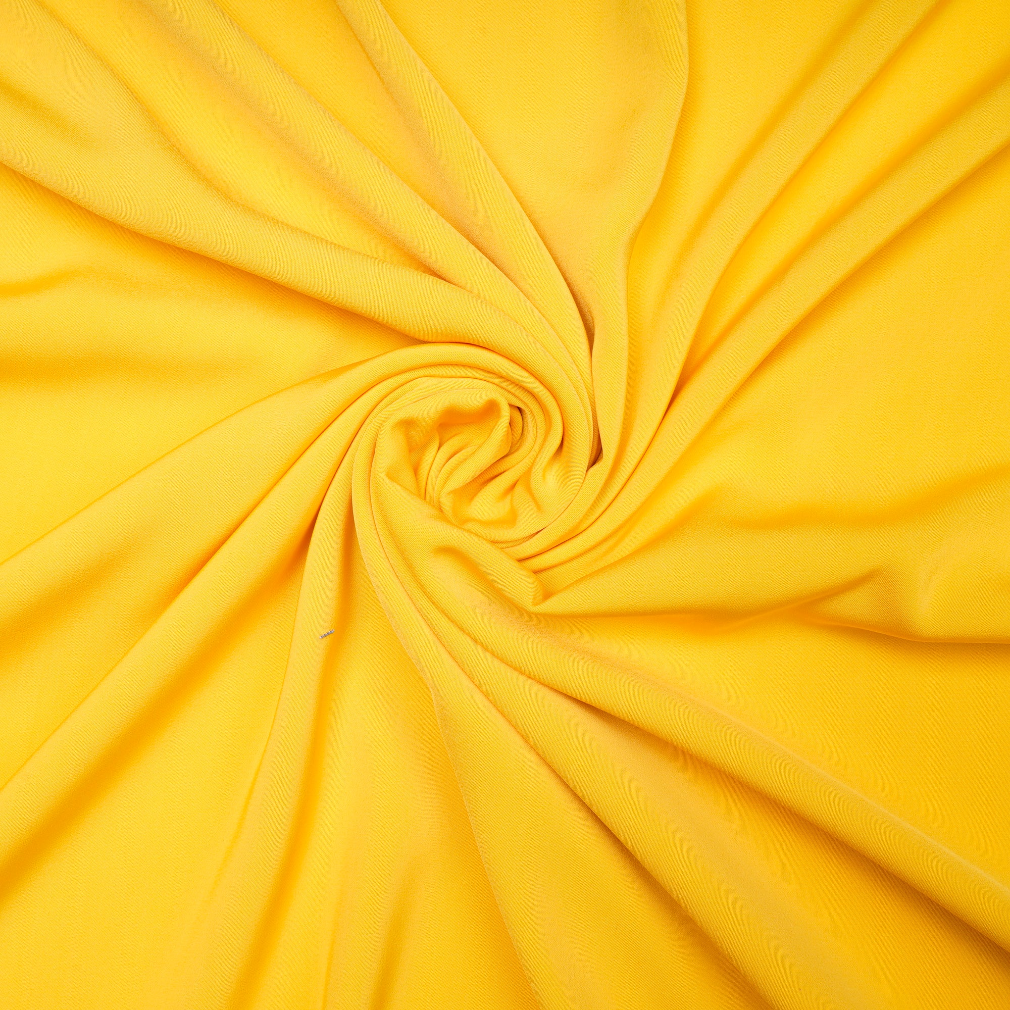 Yellow Solid Dyed Imported Prada Crepe Fabric (60" Width)