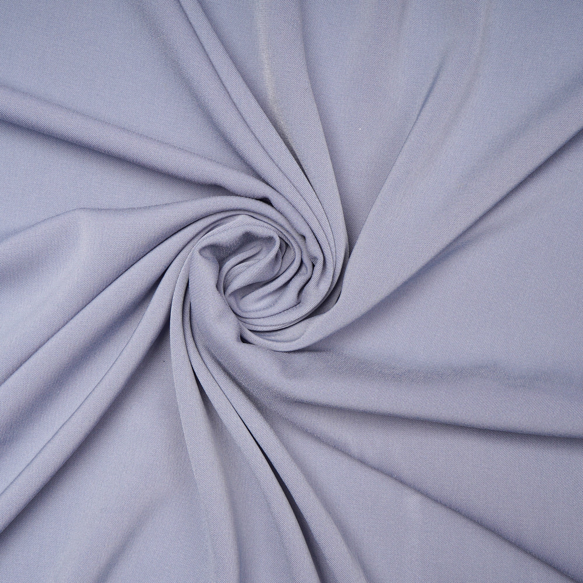Grey Solid Dyed Imported Prada Crepe Fabric (60" Width)