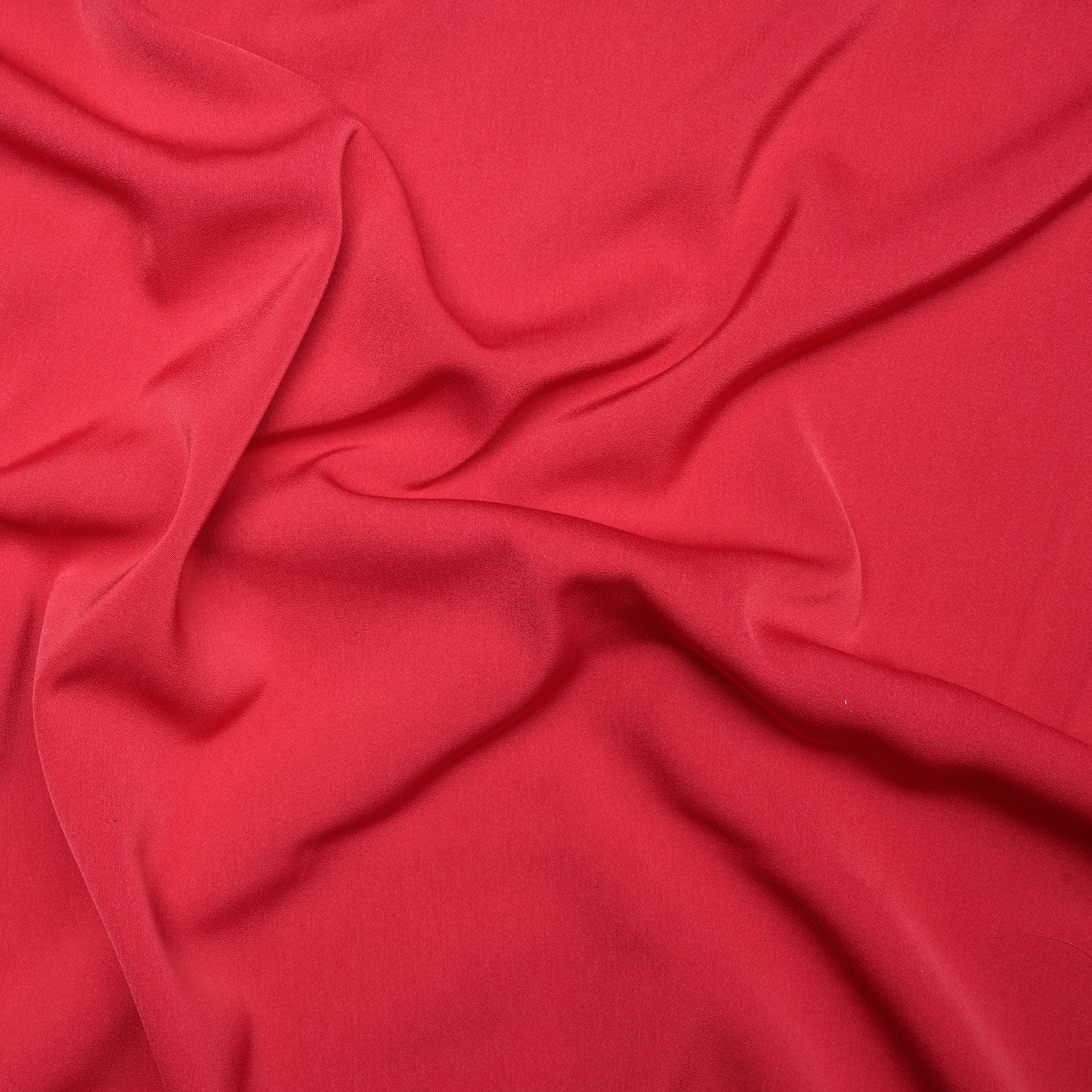 Watermelon Solid Dyed Imported Prada Crepe Fabric (60" Width)