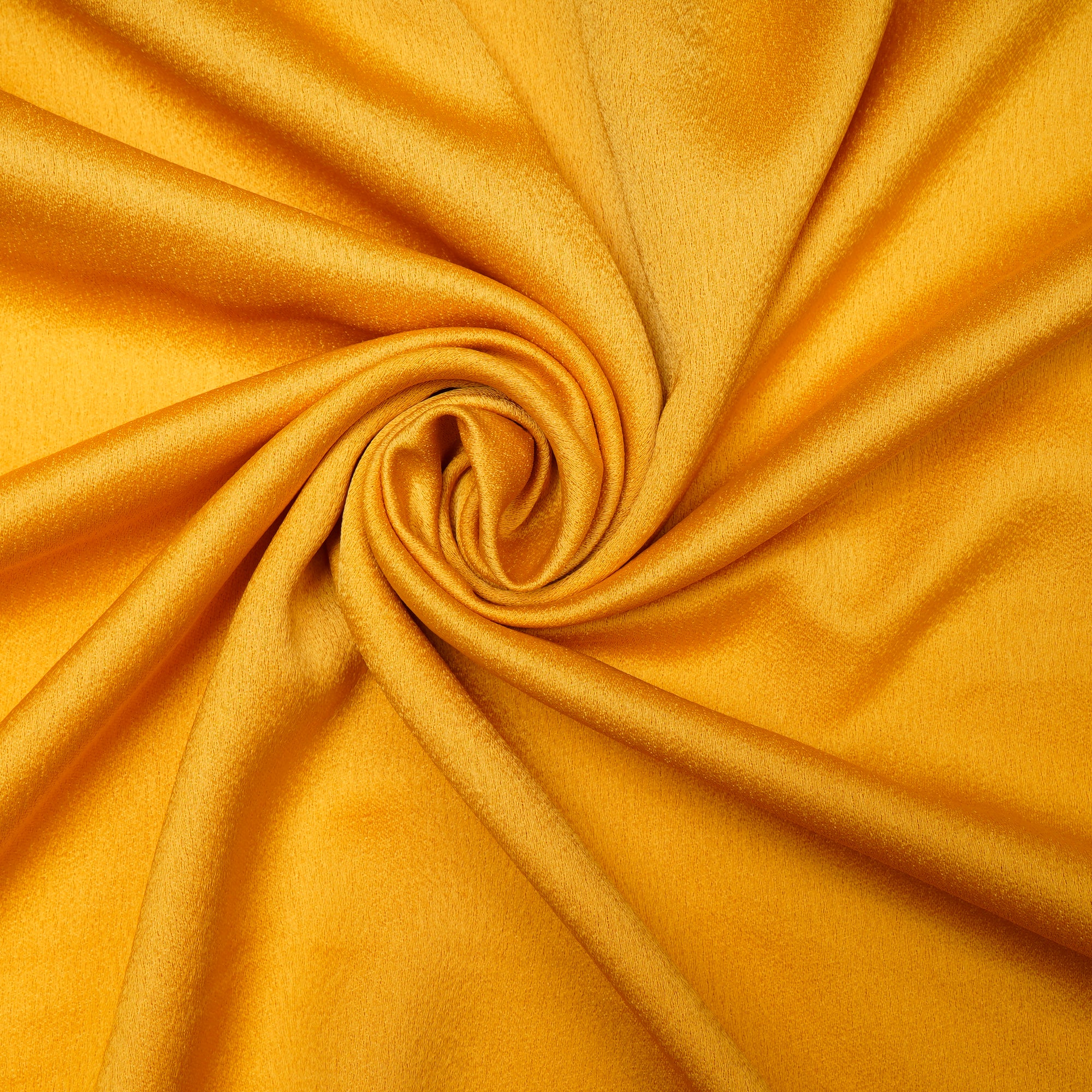 Yellow Solid Dyed Imported Back Moss Satin Fabric (60" Width)