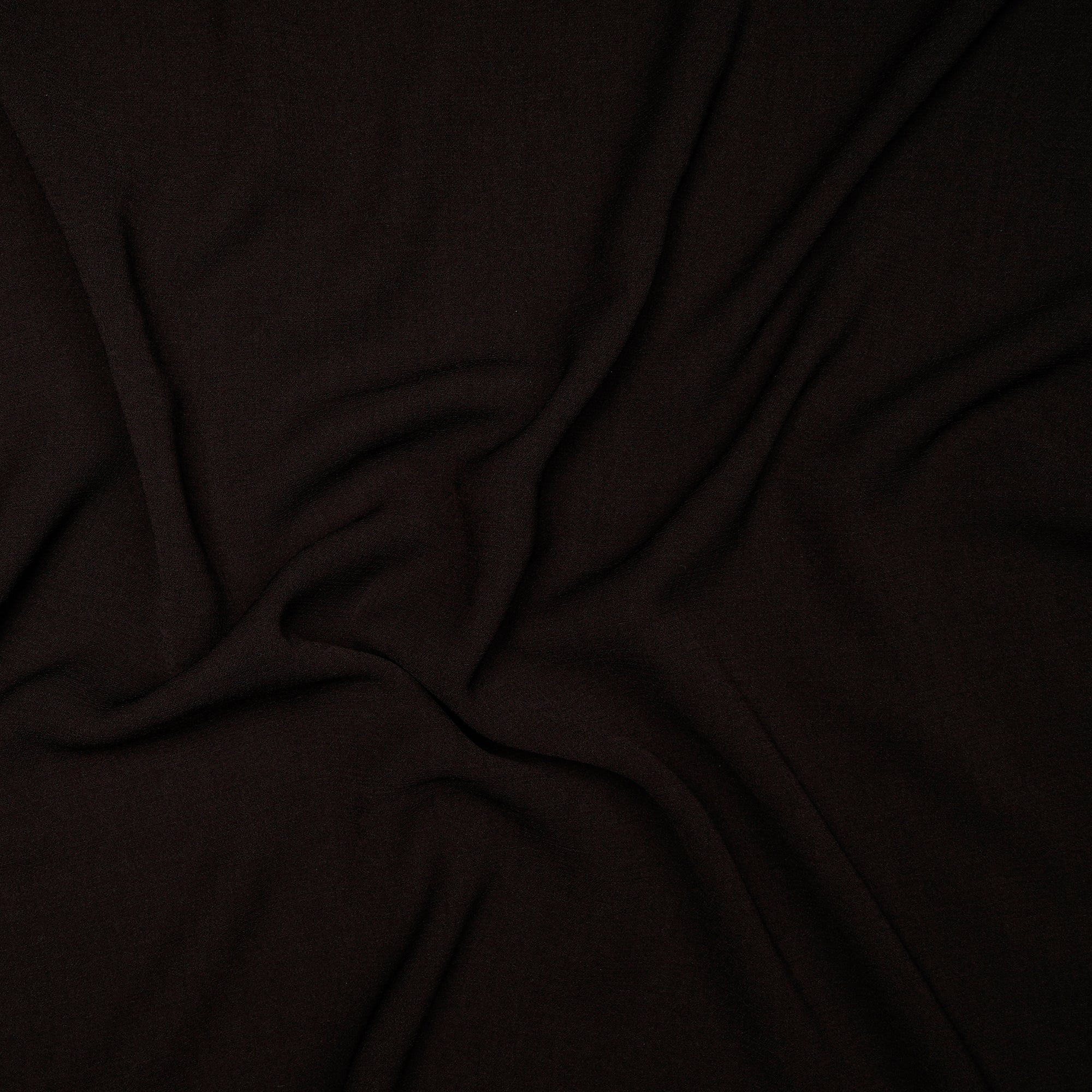 Deep Brown Solid Dyed Imported Heavy Slub Fabric (60" Width)