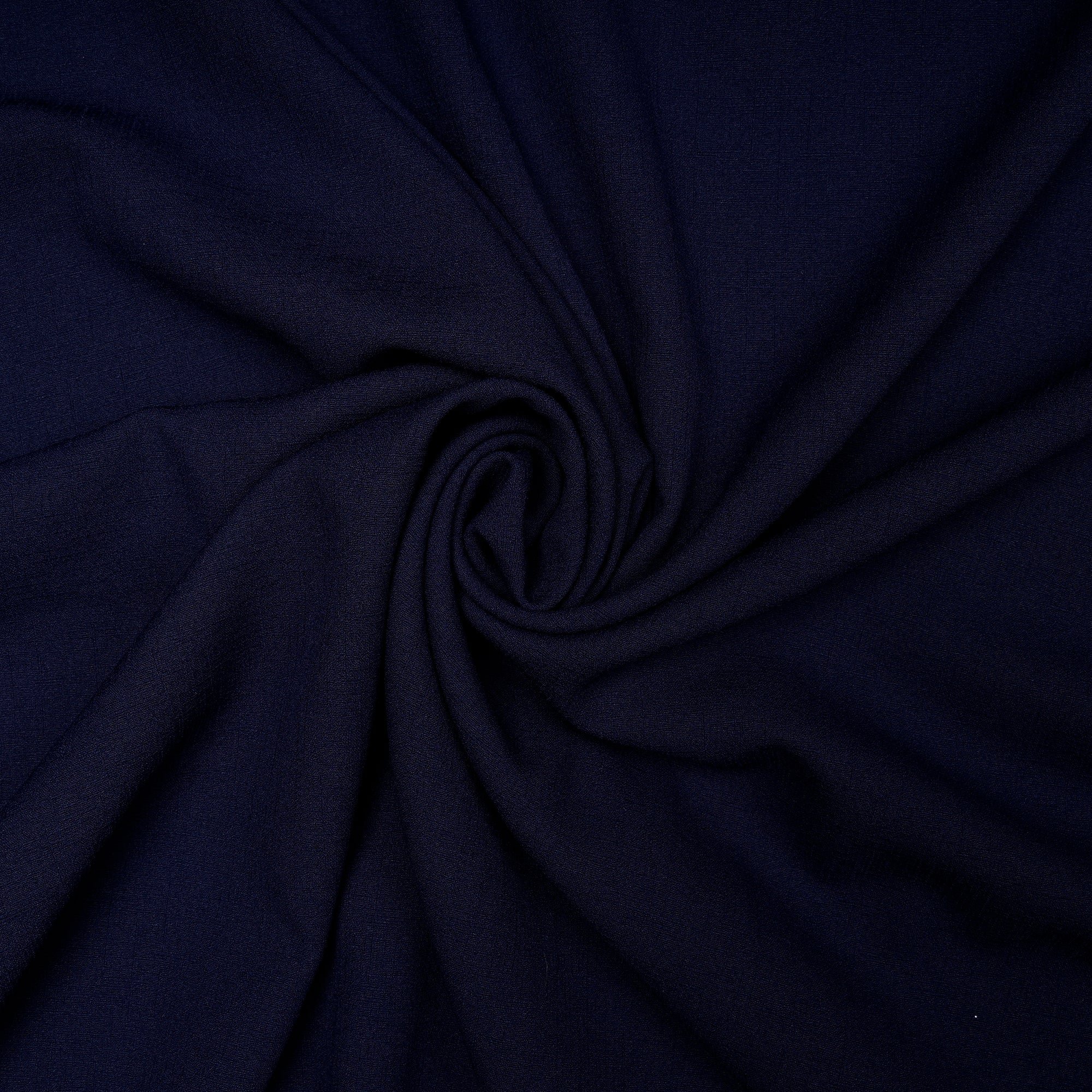 Deep Blue Solid Dyed Imported Heavy Slub Fabric (60" Width)
