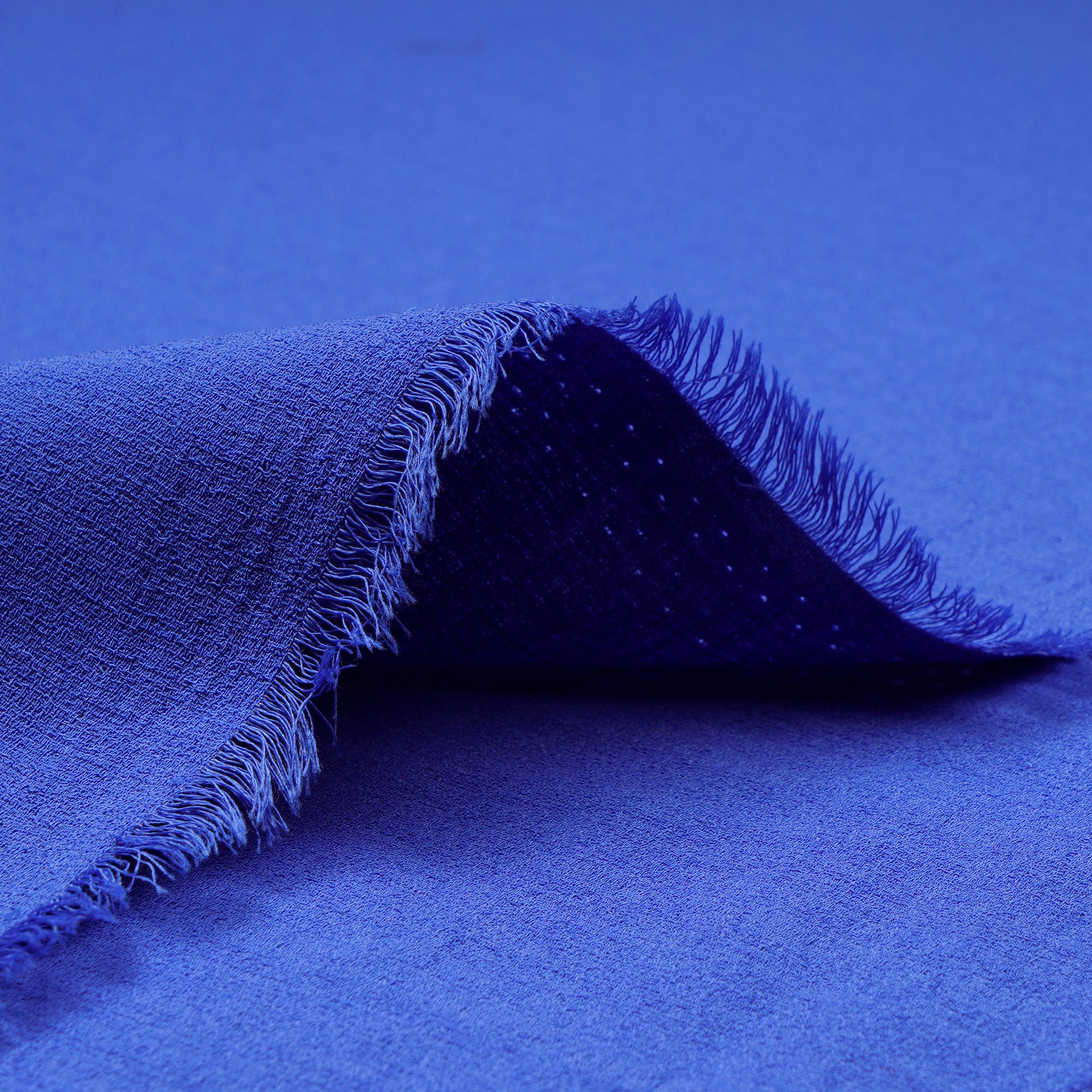 Navy Blue Solid Dyed Imported Heavy Slub Fabric (60" Width)
