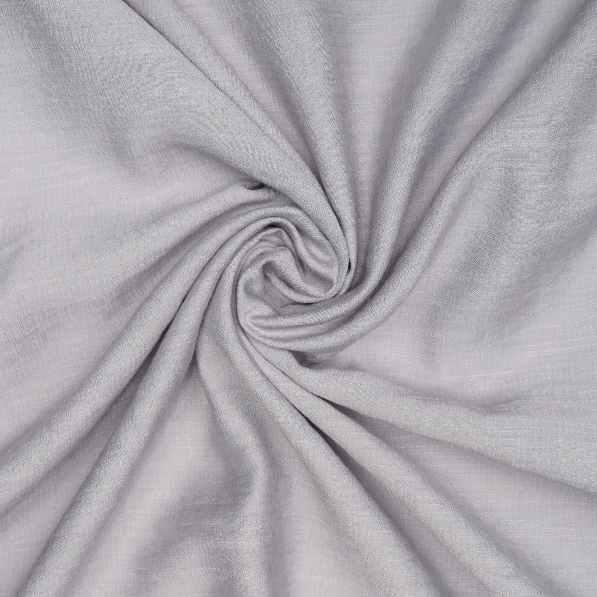 Silver Solid Dyed Imported Poly Slub Fabric (60" Width)