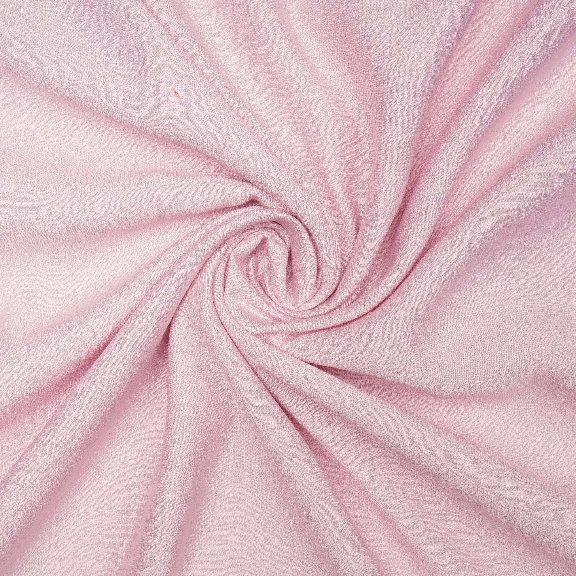 Baby Pink Solid Dyed Imported Poly Slub Fabric (60" Width)