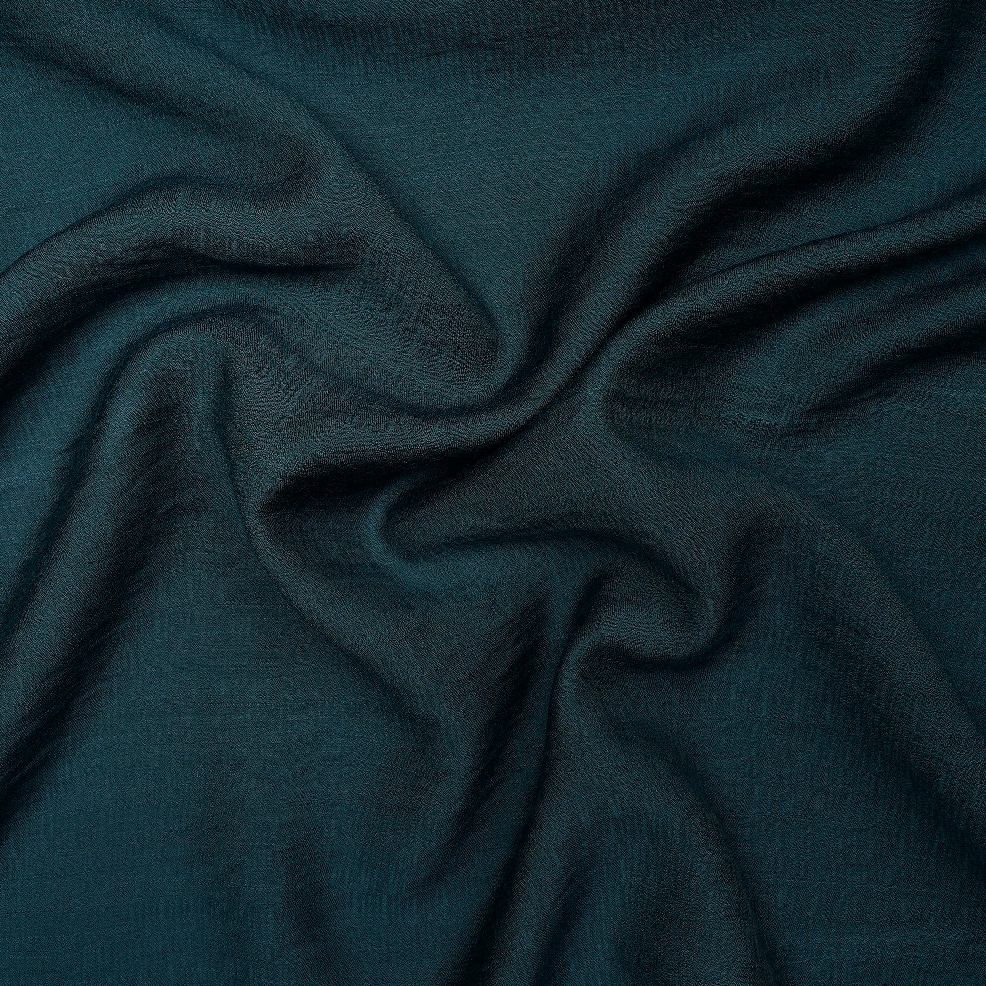 Deep Green Solid Dyed Imported Poly Slub Fabric (60" Width)
