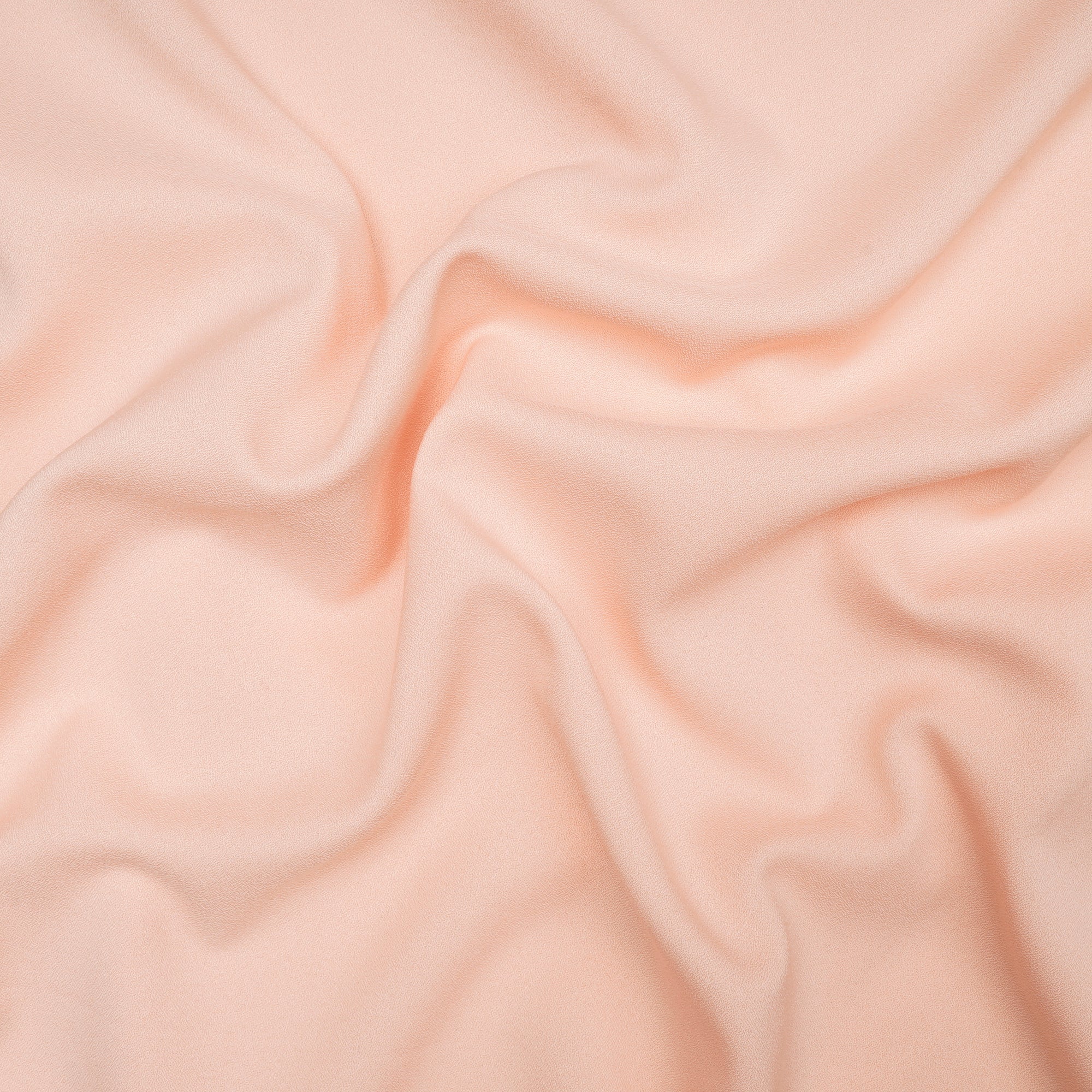 Salmon Solid Dyed Imported Moss Crepe Fabric (60" Width)