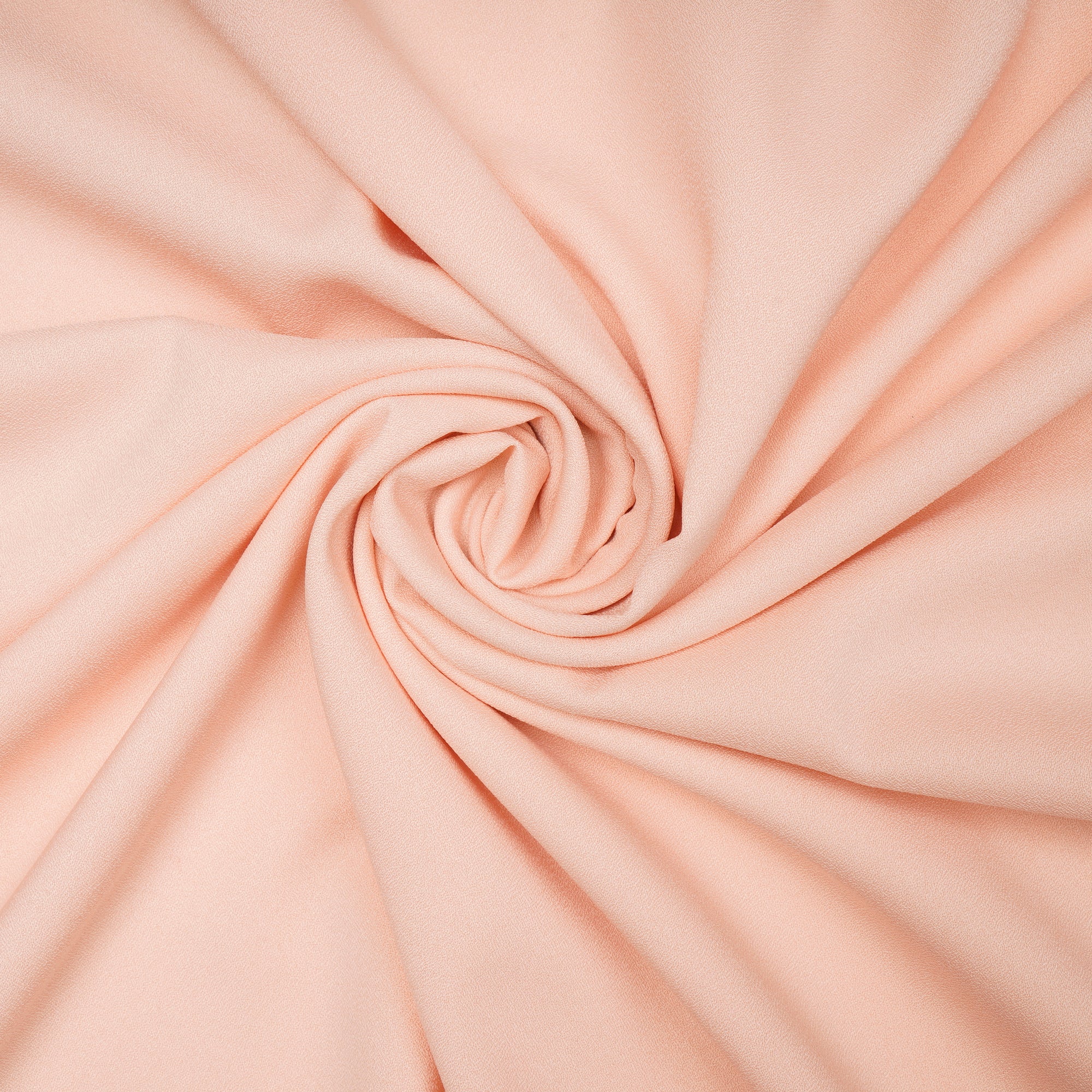 Salmon Solid Dyed Imported Moss Crepe Fabric (60" Width)