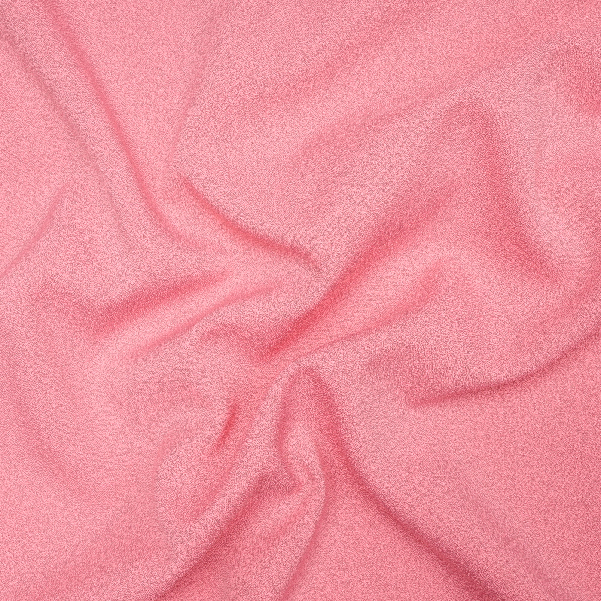 Baby Pink Solid Dyed Imported Moss Crepe Fabric (60" Width)