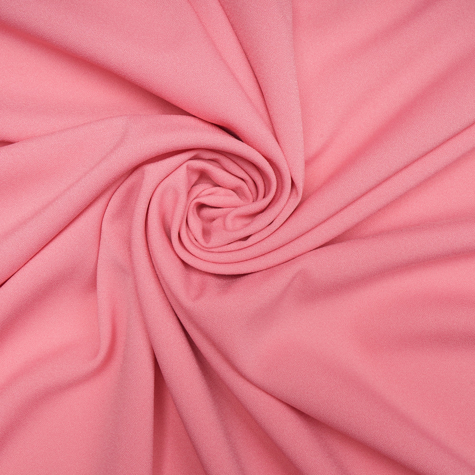 Baby Pink Solid Dyed Imported Moss Crepe Fabric (60" Width)