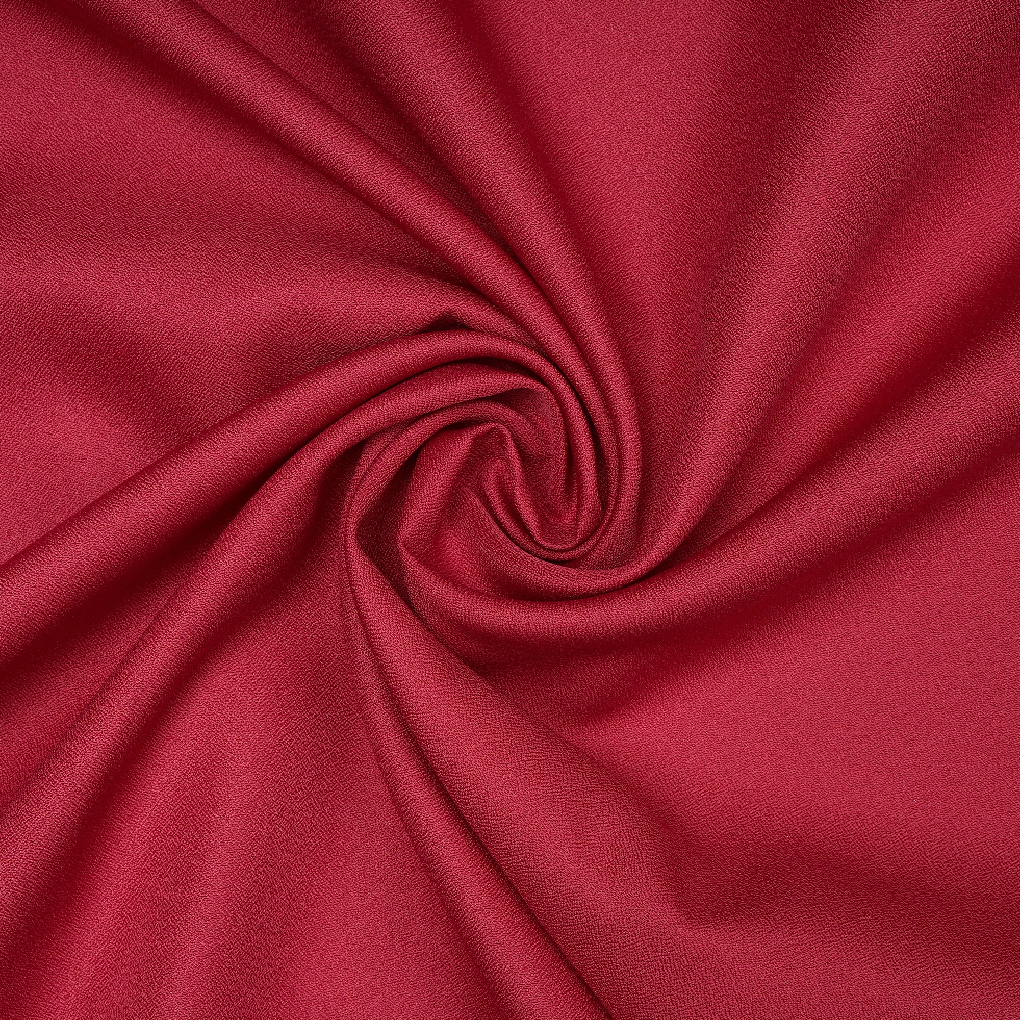 Maroon Solid Dyed Imported Amazon Moss Crepe Fabric (60" Width)