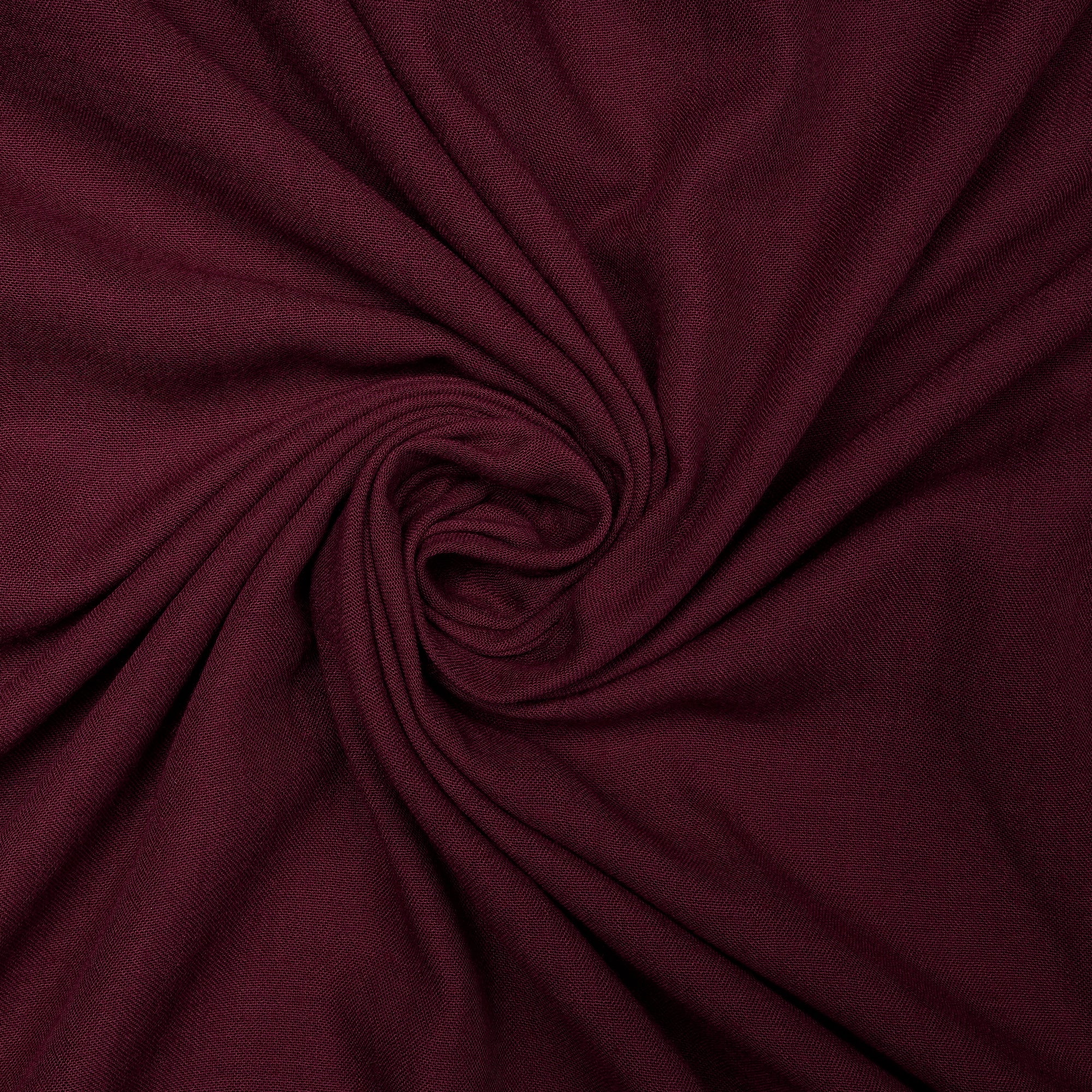 Deep Maroon Solid Dyed Imported Ice Voile Fabric (60" Width)