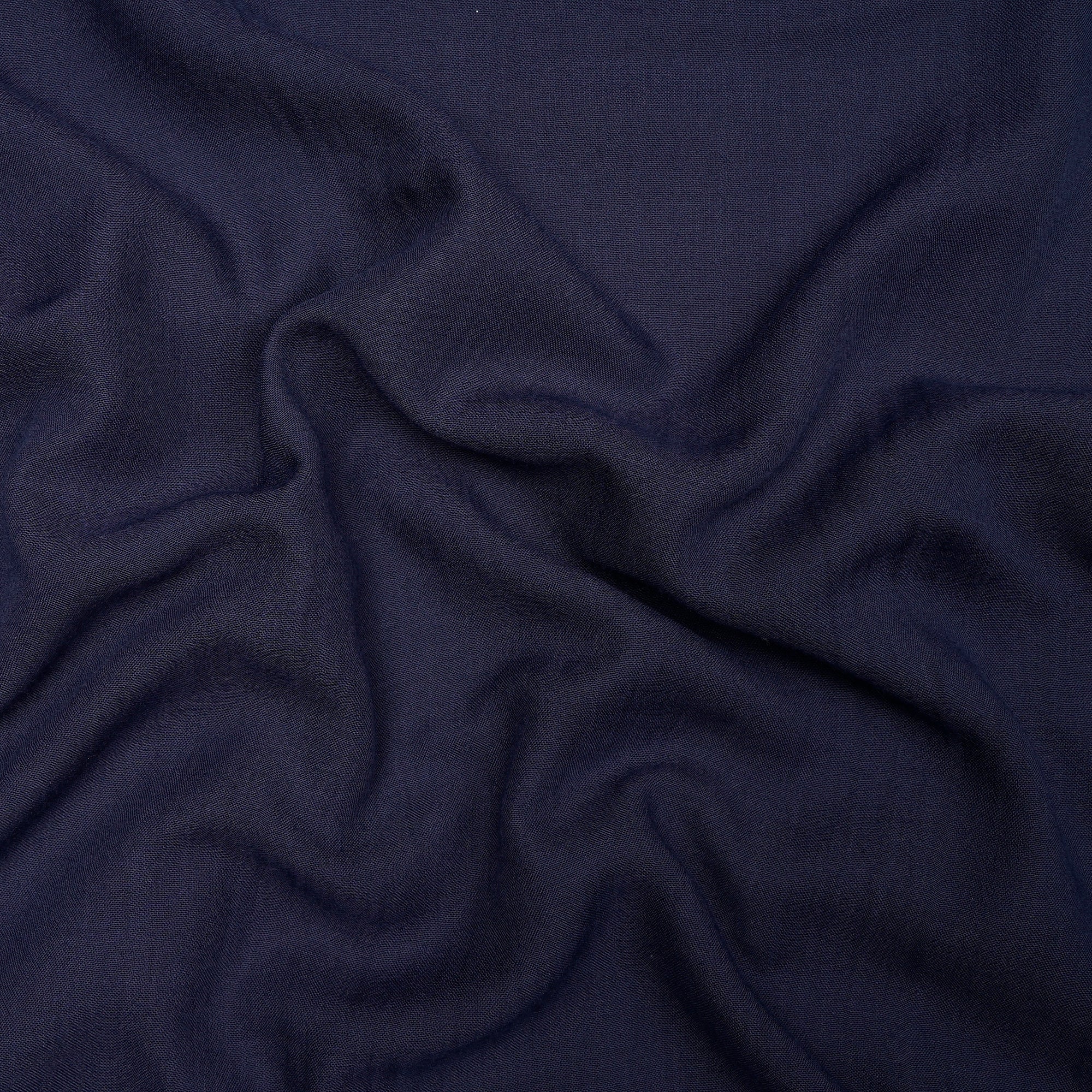 Navy Blue Solid Dyed Imported Ice Voile Fabric (60" Width)