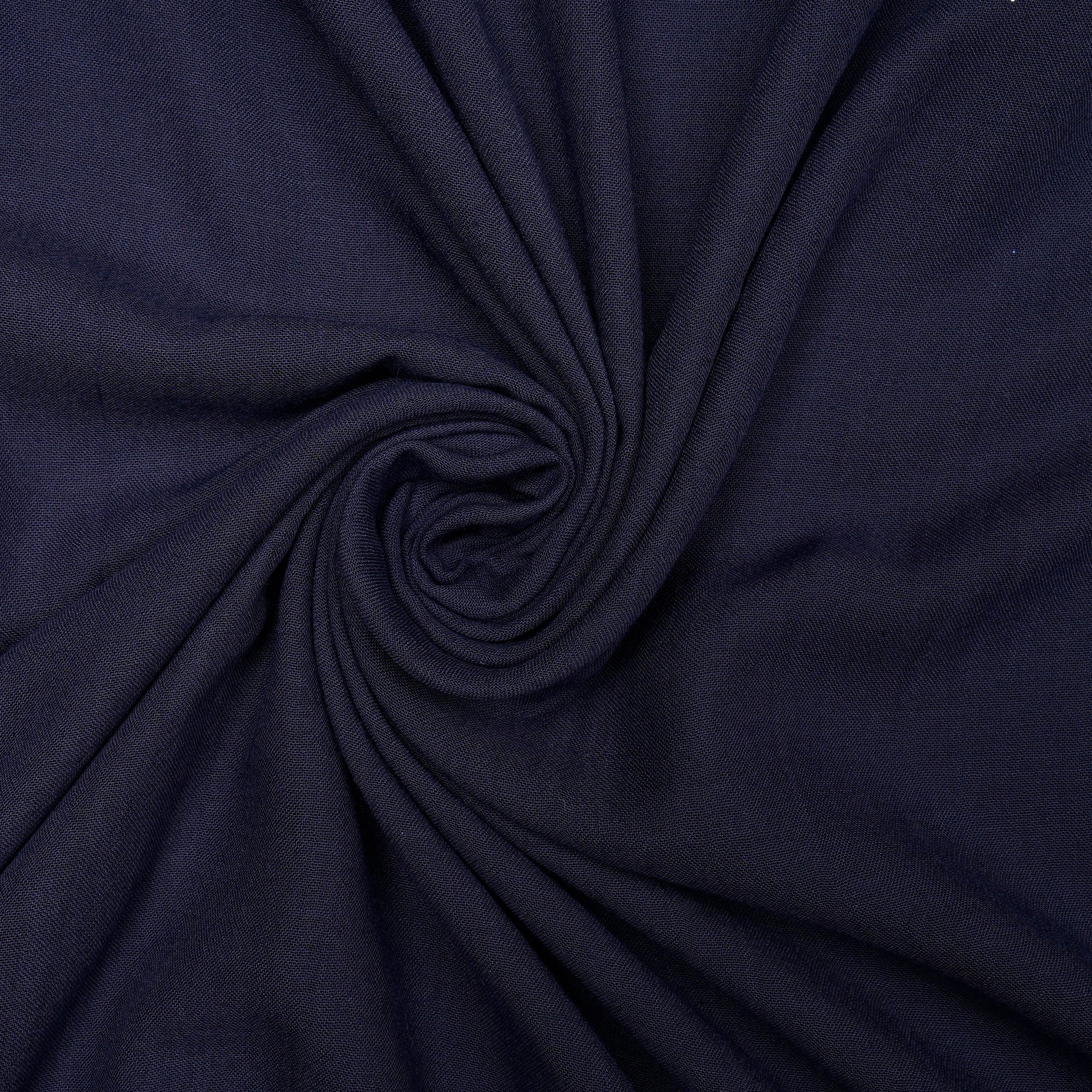 Navy Blue Solid Dyed Imported Ice Voile Fabric (60" Width)