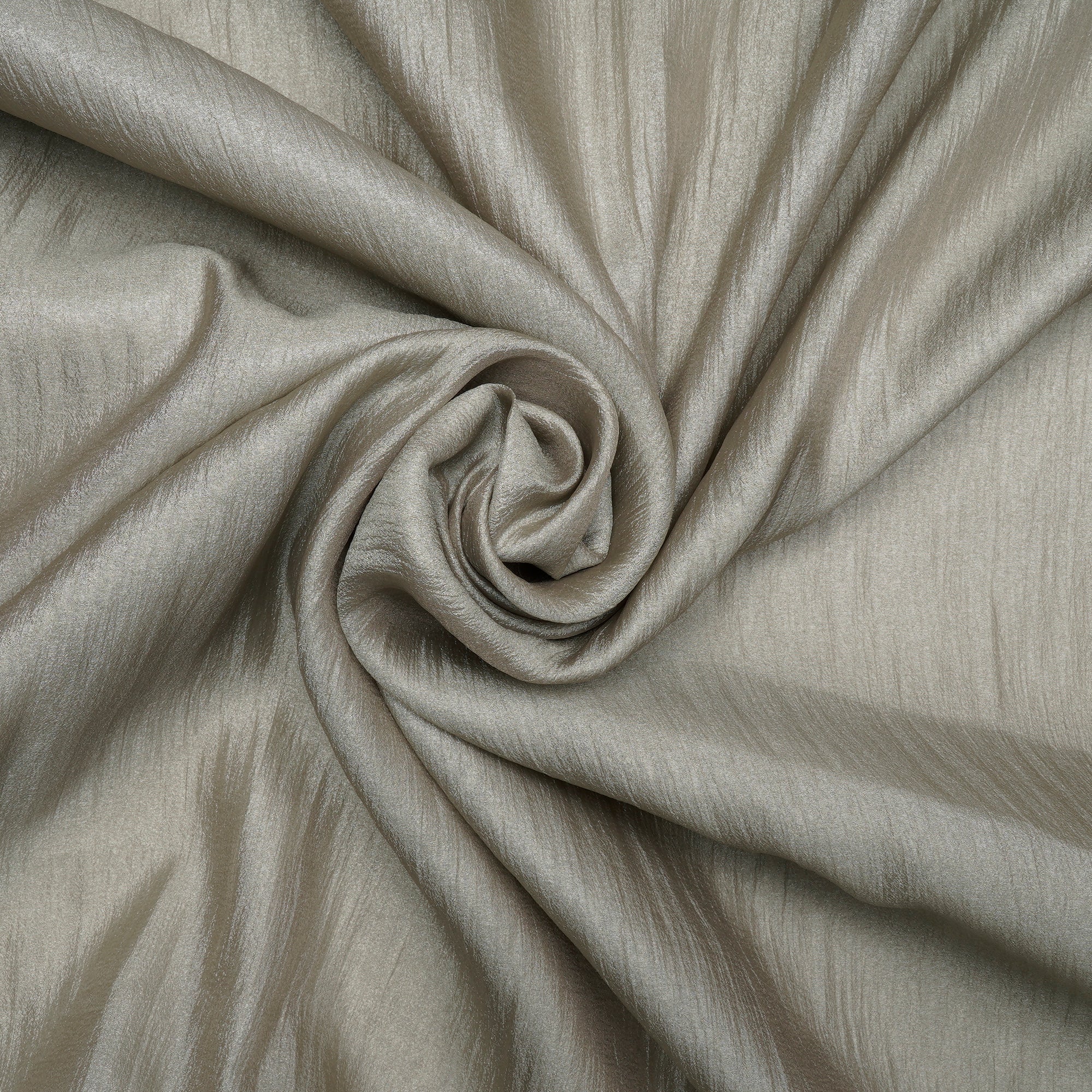 Olive Imported Crinkle Chiffon Organza Fabric (60" Width)