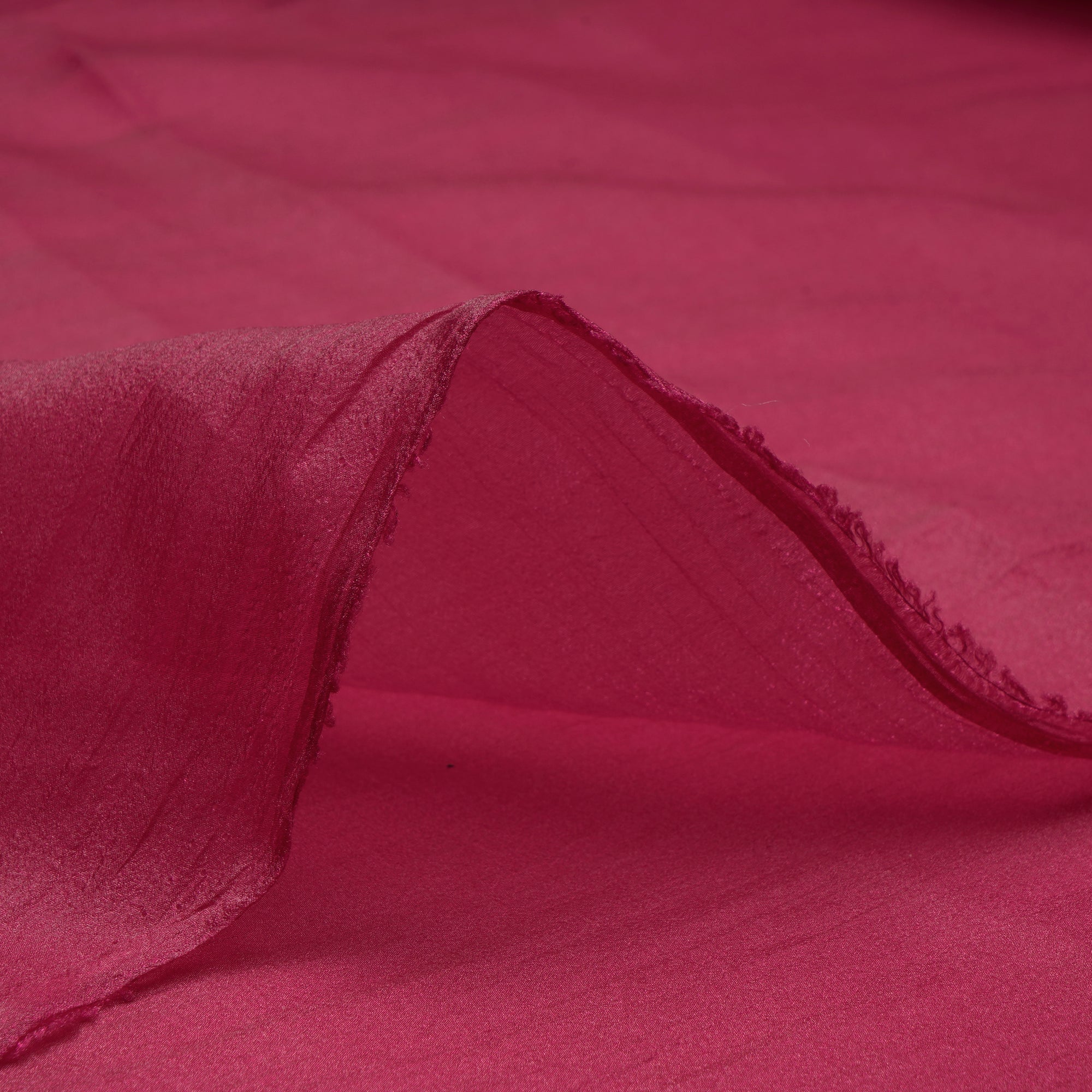 Dark Rani Pink Imported Crinkle Chiffon Organza Fabric (60" Width)