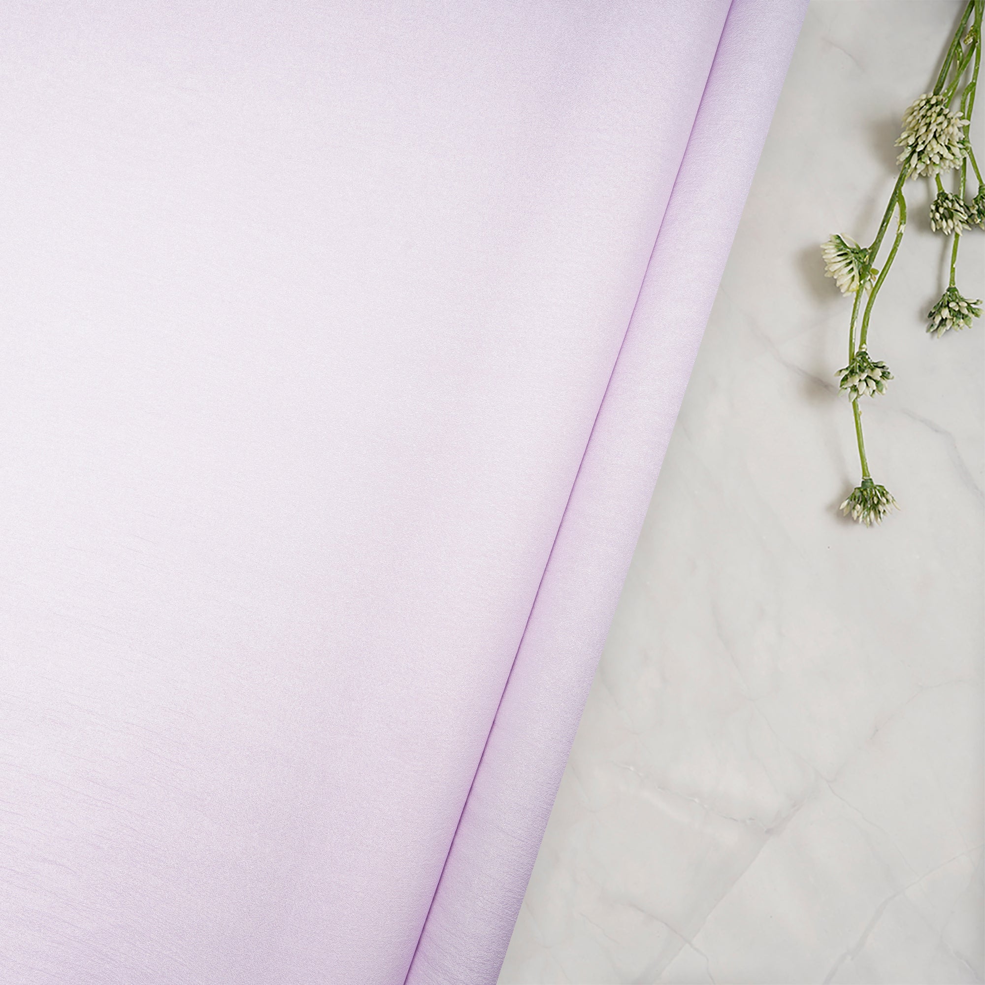 Lavender Imported Crinkle Chiffon Organza Fabric (60" Width)