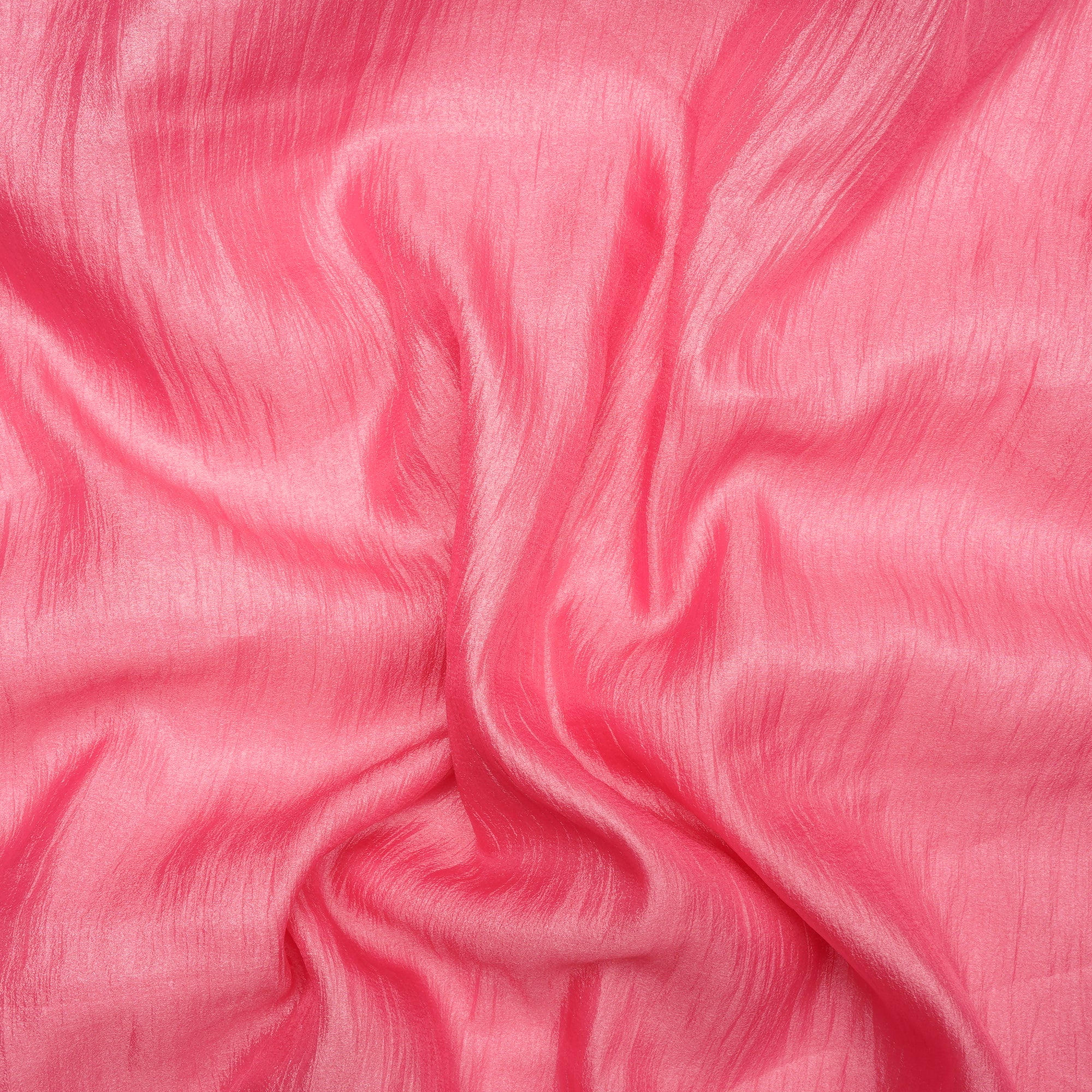 Blush Pink Imported Crinkle Chiffon Organza Fabric (60" Width)