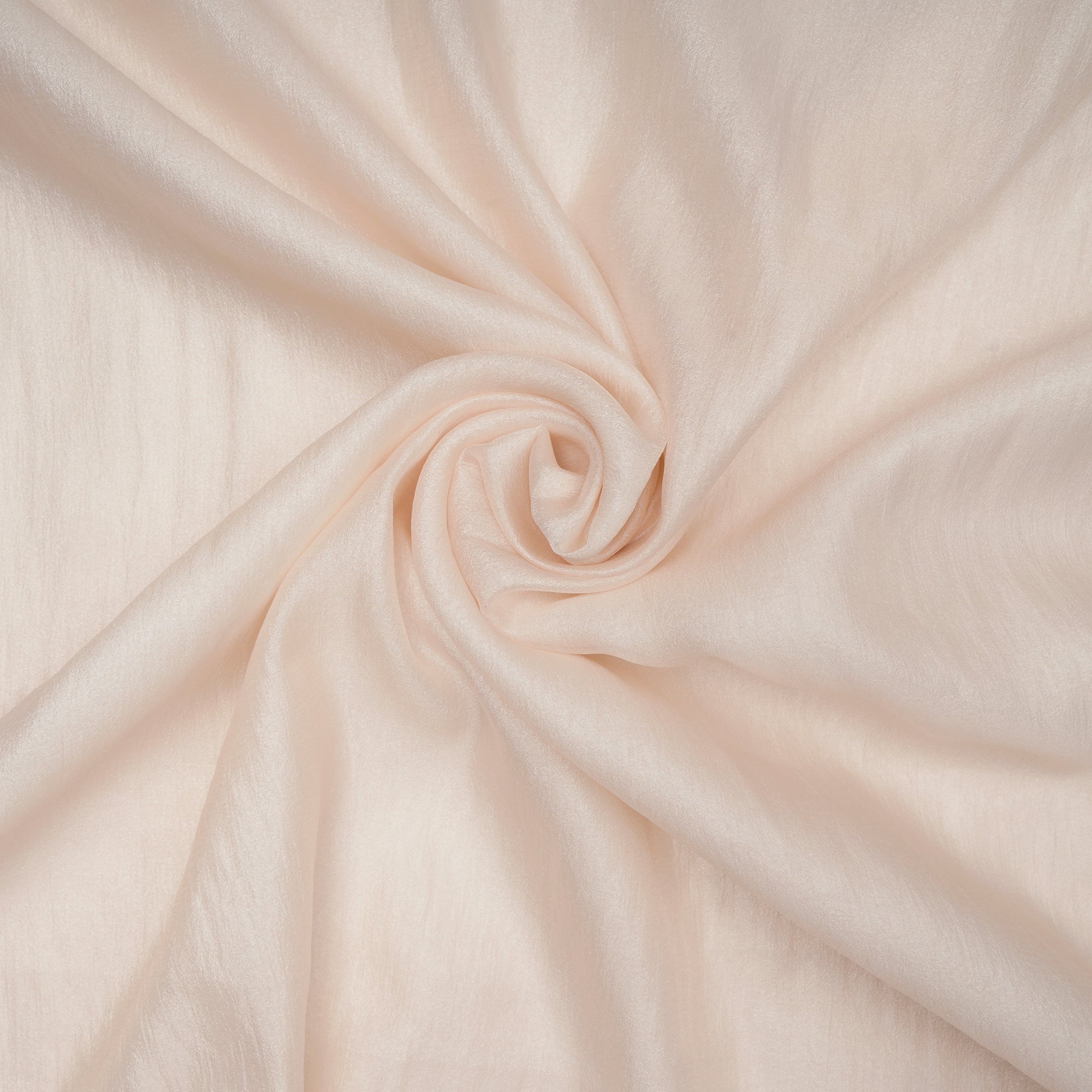 Cream Imported Crinkle Chiffon Organza Fabric (60" Width)