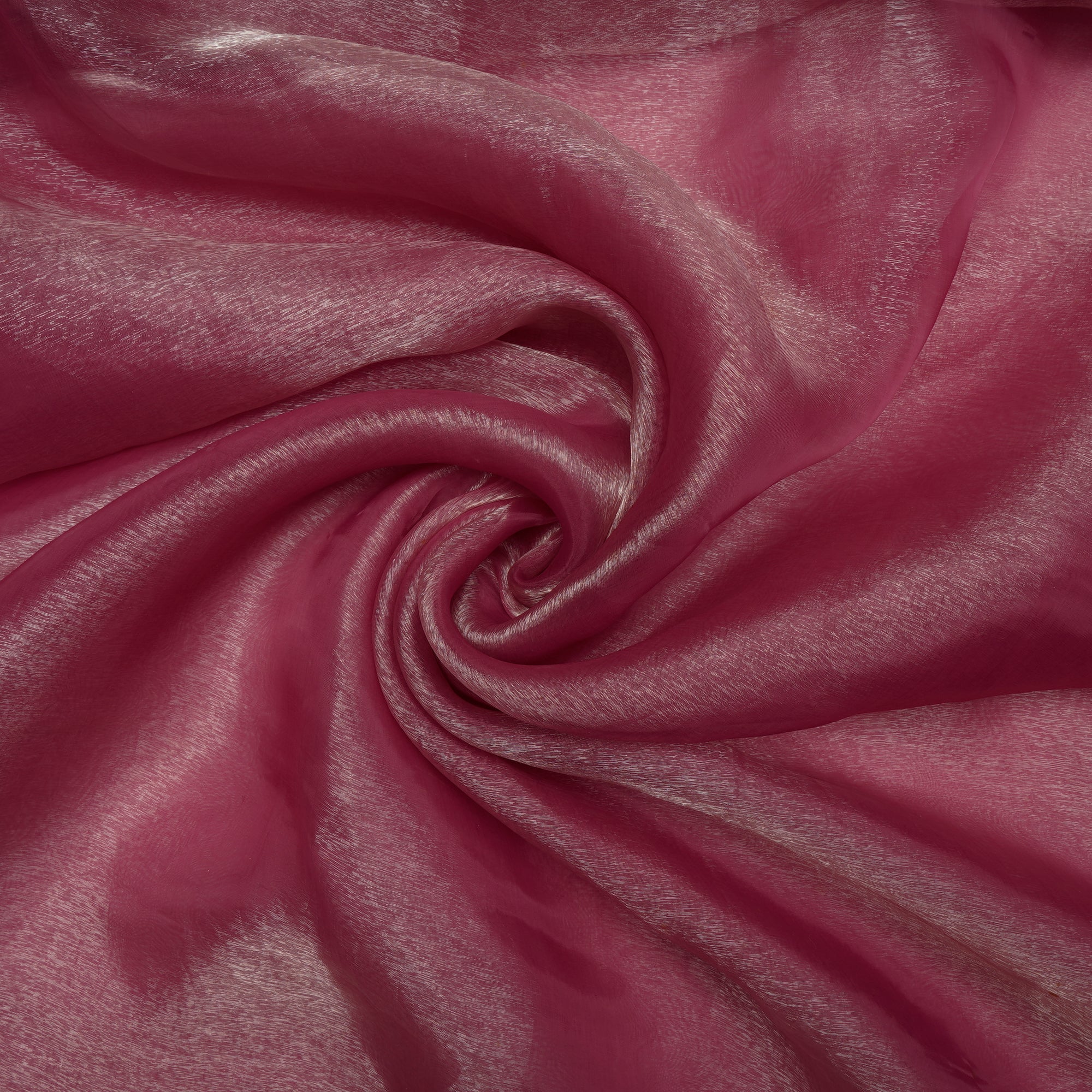 Pink Imported Nylon Glass Organza Fabric (44" Width)